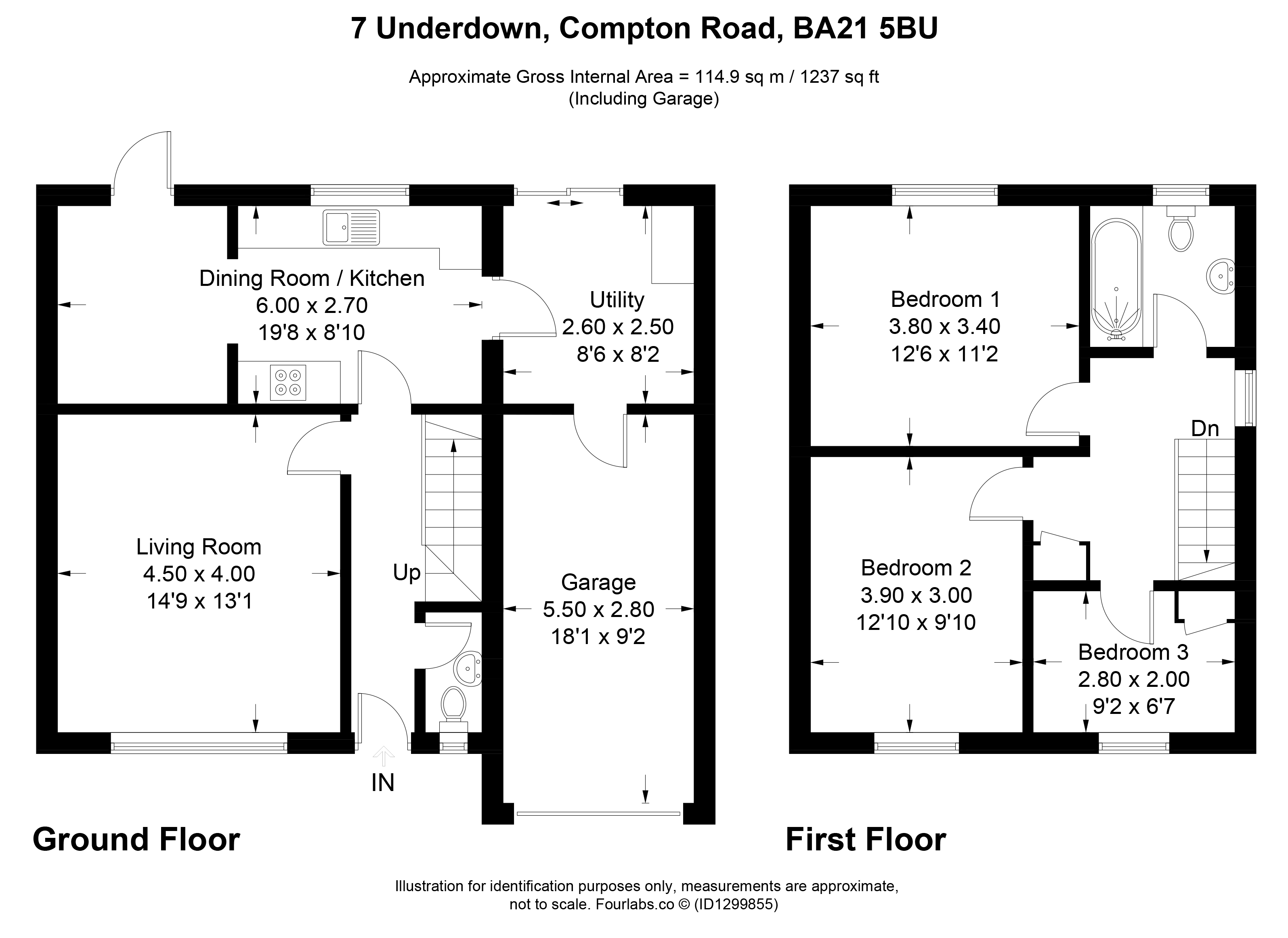 7, Underdown, Yeovil floorplan
