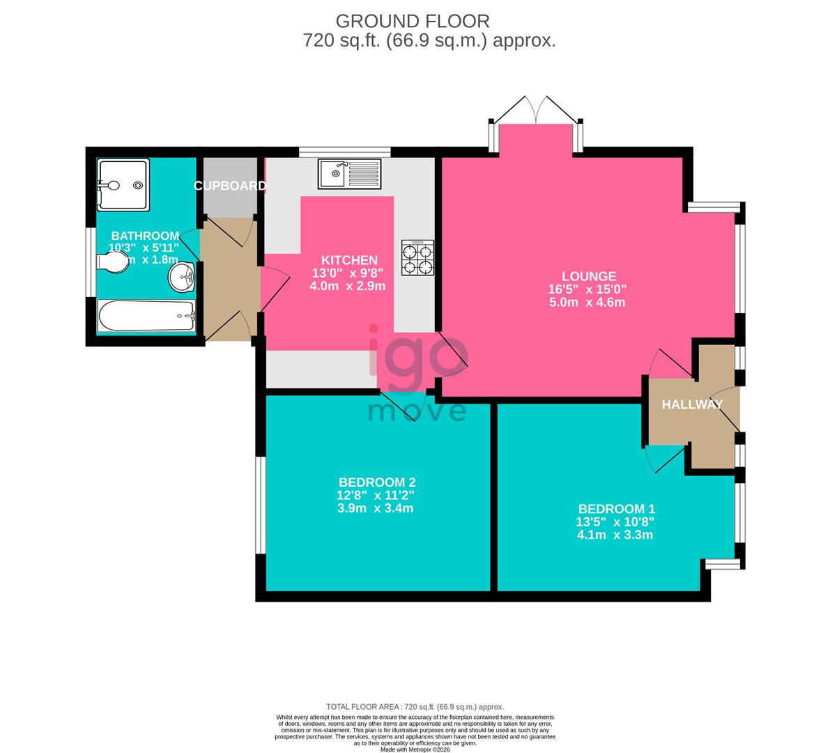 12, Poplar Avenue, Hartlepool floorplan