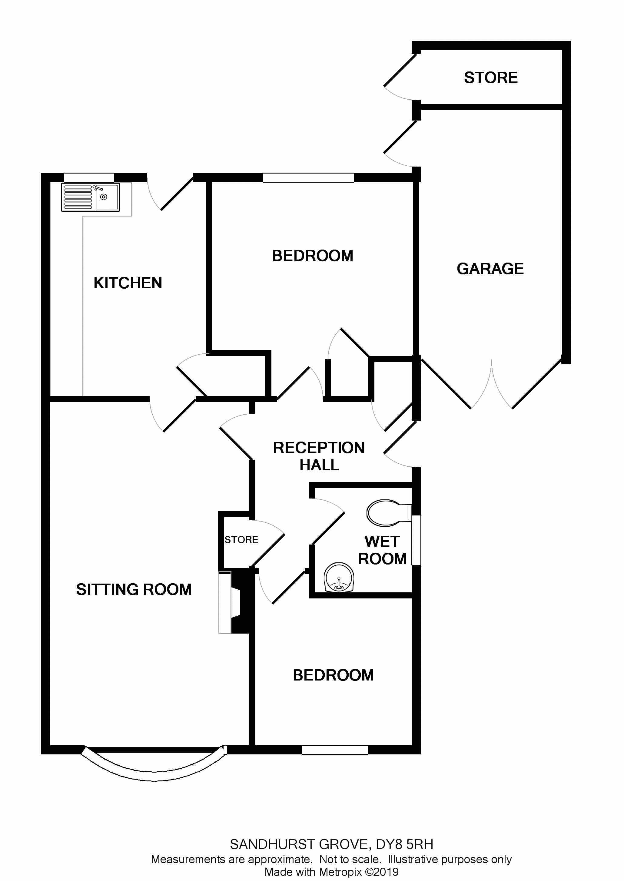 2 Bedrooms Detached bungalow for sale in Sandhurst Grove, Wordsley, Stourbridge DY8