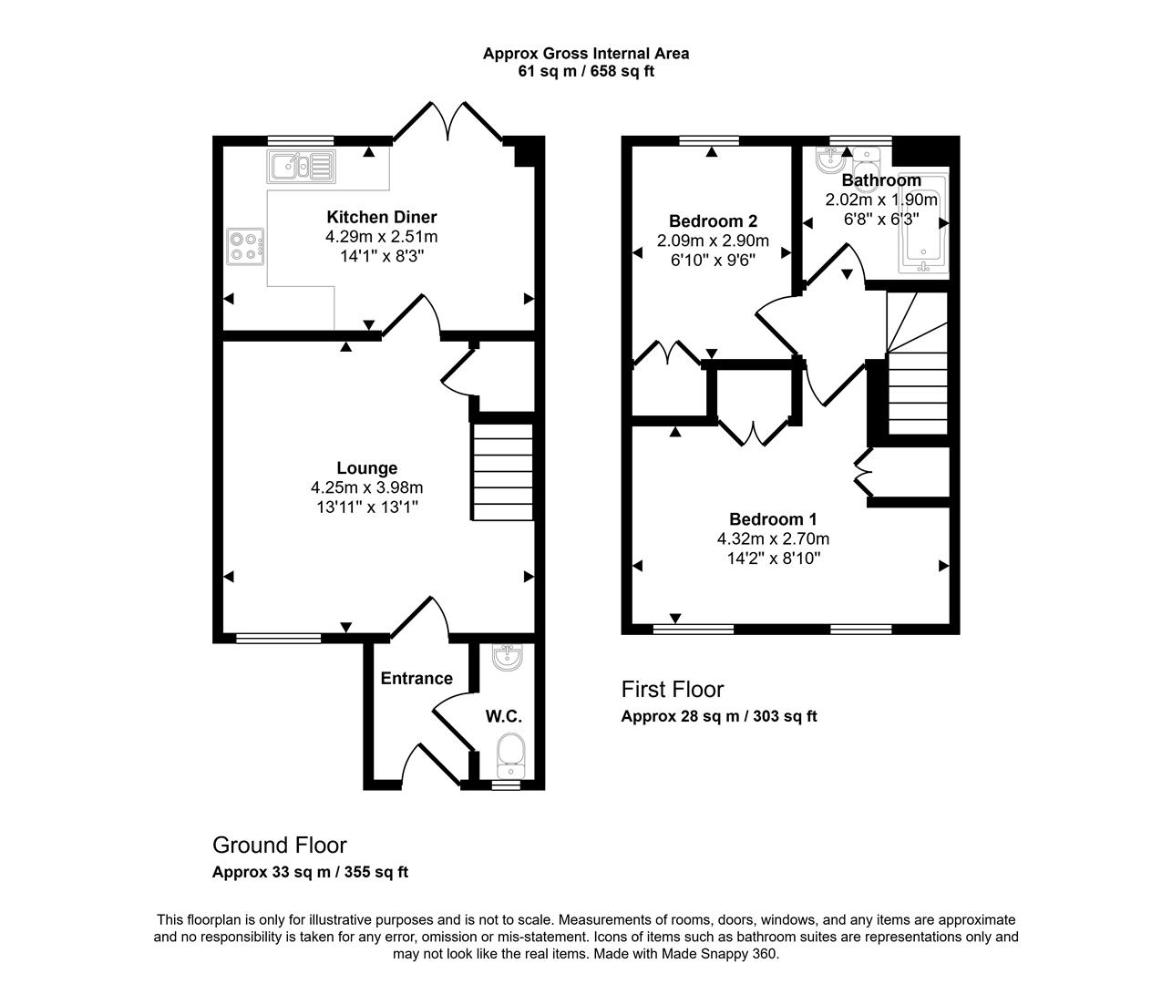 5, Scholars Close, Newport floorplan
