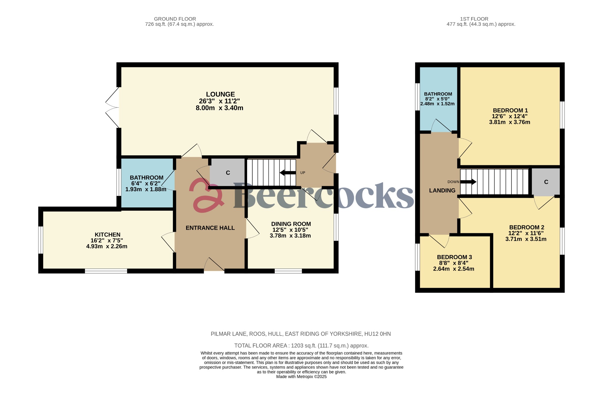 34, Pilmar Lane, Hull floorplan