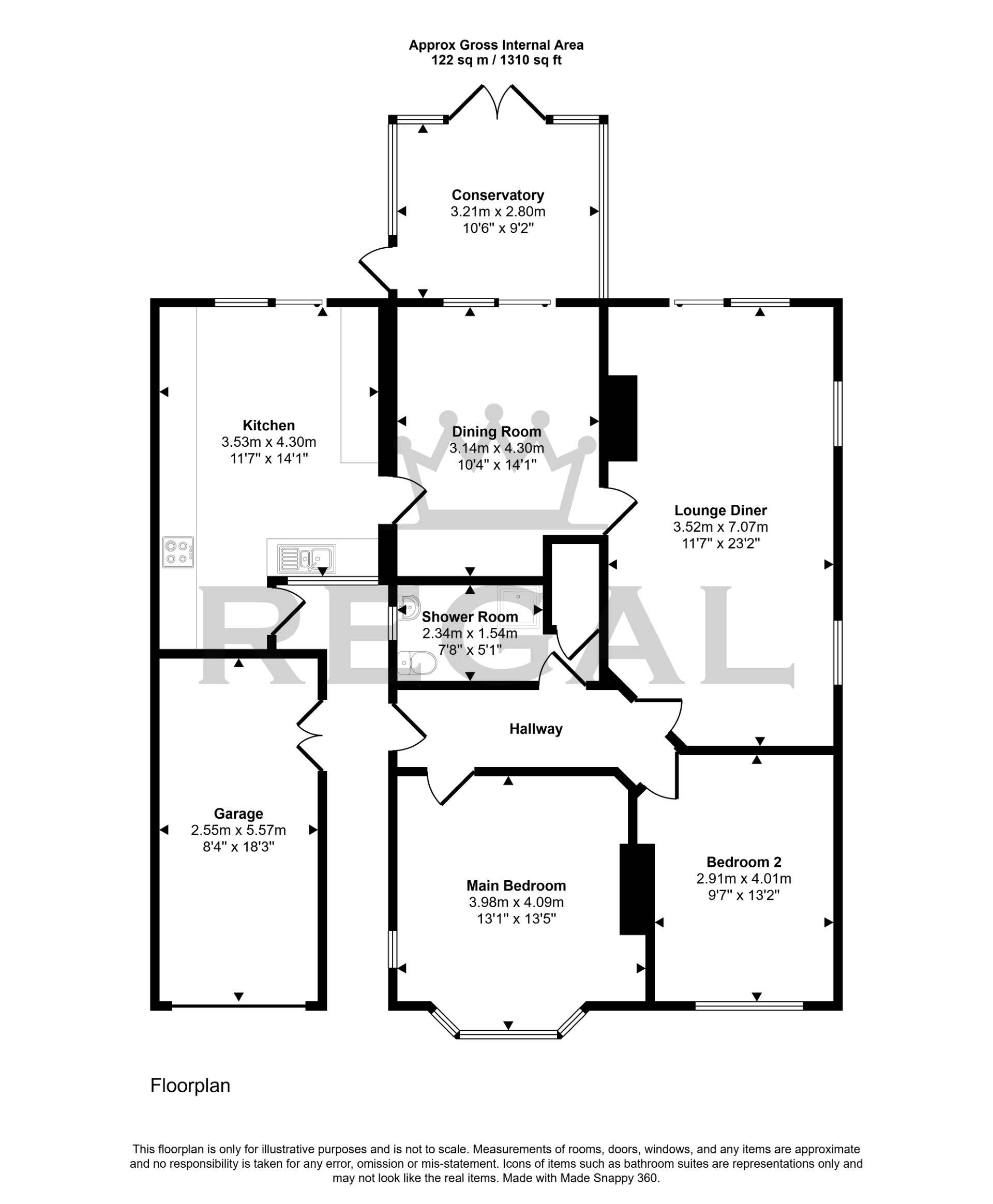 25, Haig Road, Bishopstoke floorplan