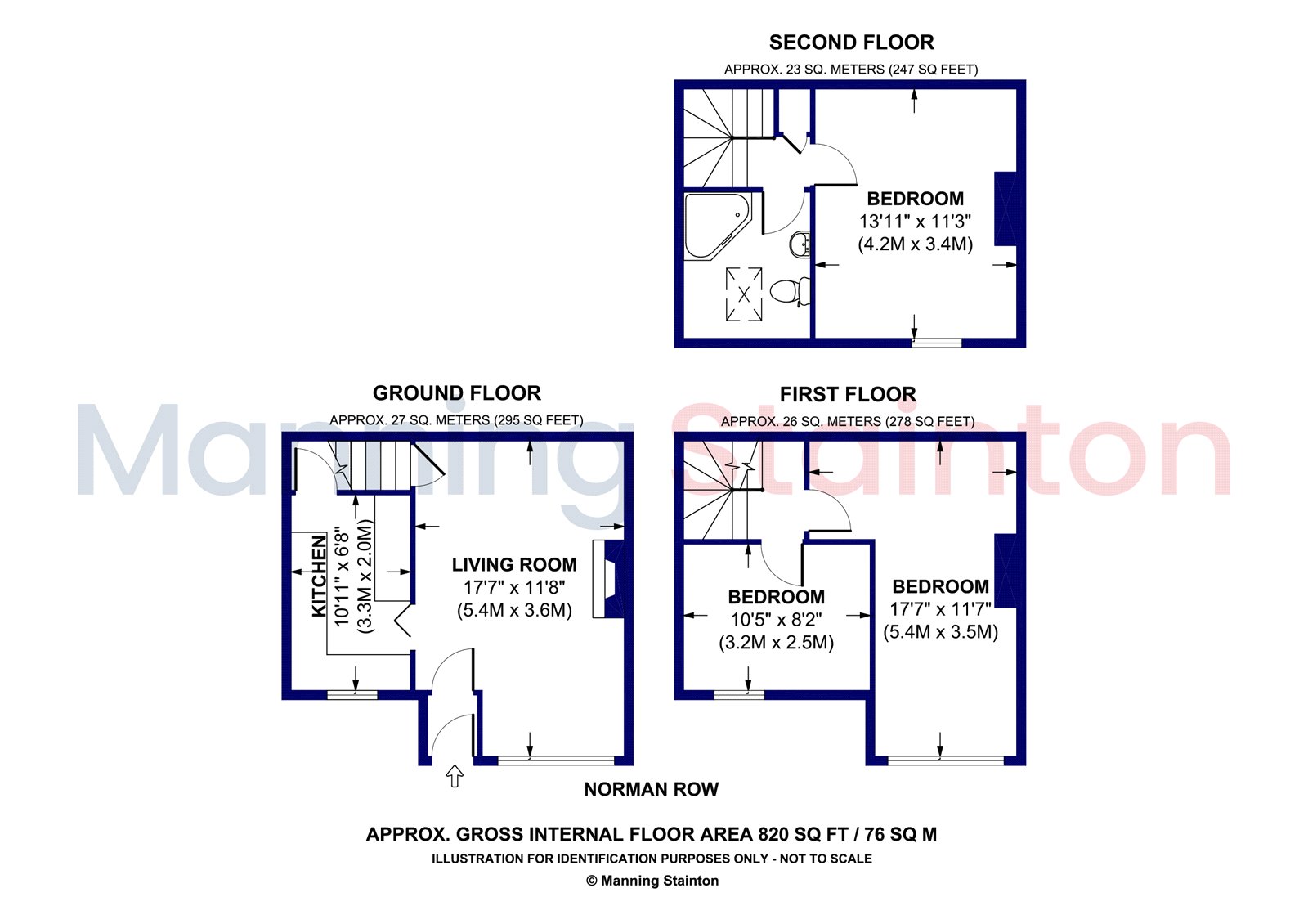 27, Norman Row, West Yorkshire floorplan
