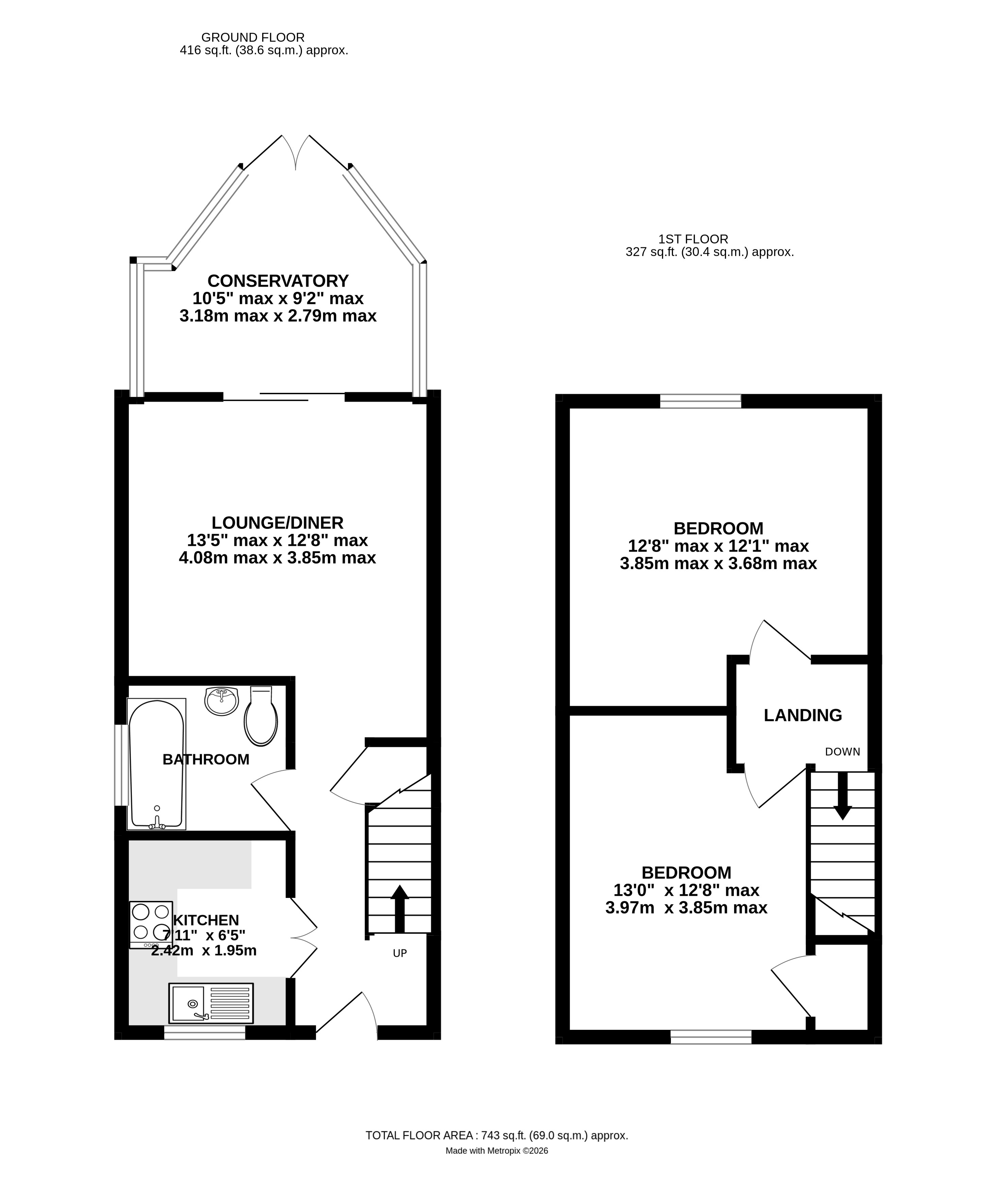 15, Elizabeth Way, Chelmsford floorplan