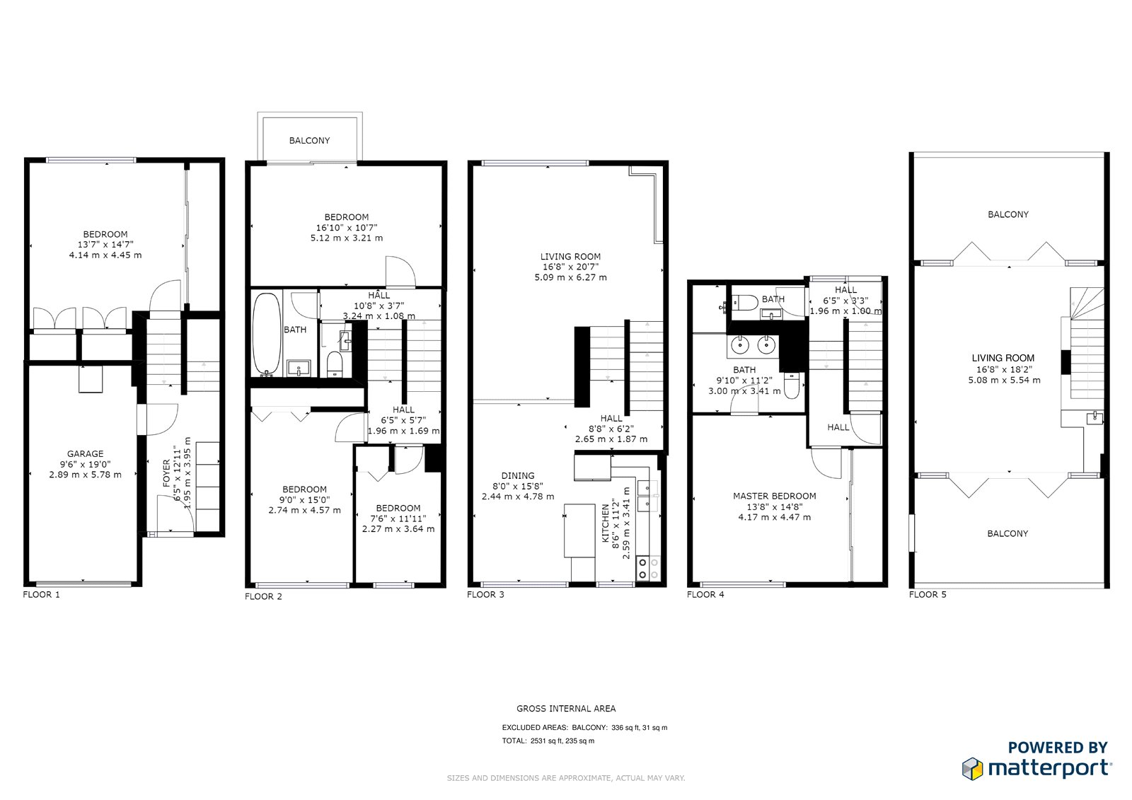 5 Bedrooms Terraced house to rent in Wallside, Barbican, London EC2Y