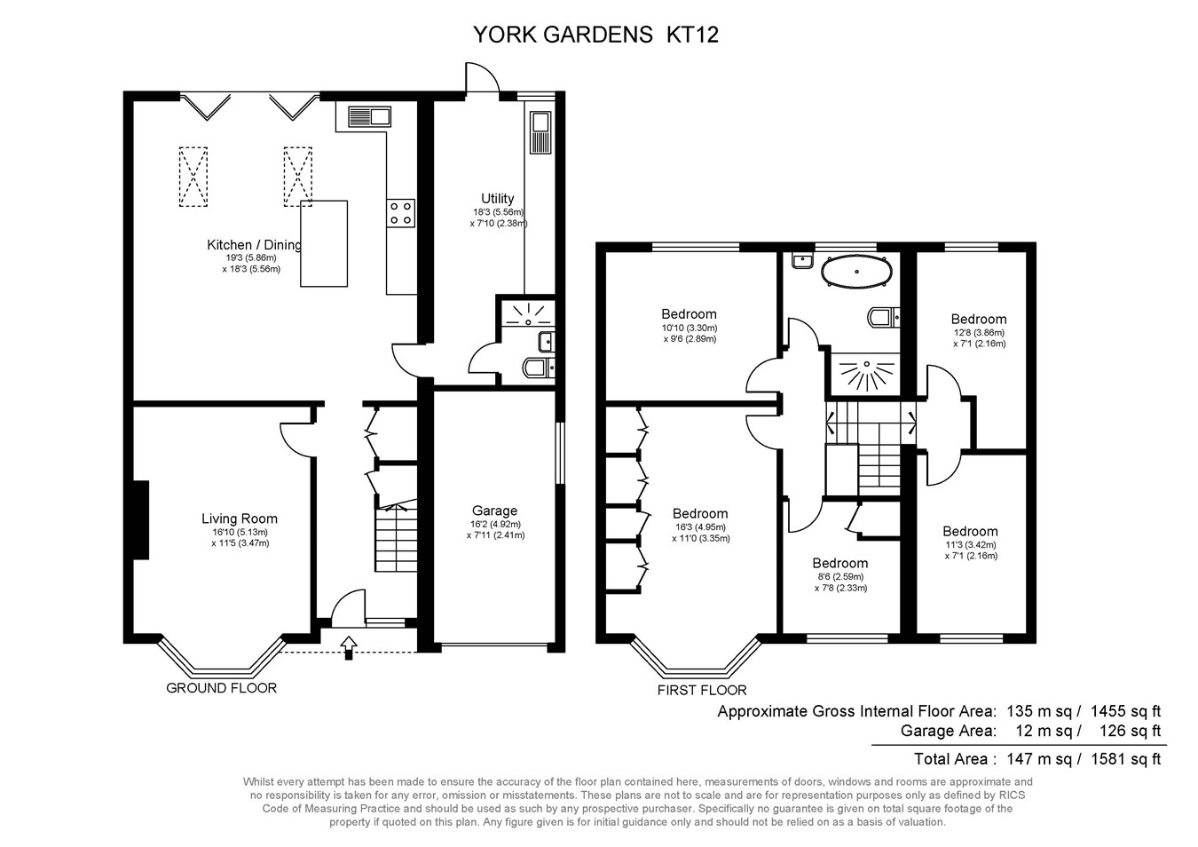 5 bed semidetached house for sale in York Gardens, WaltonOnThames