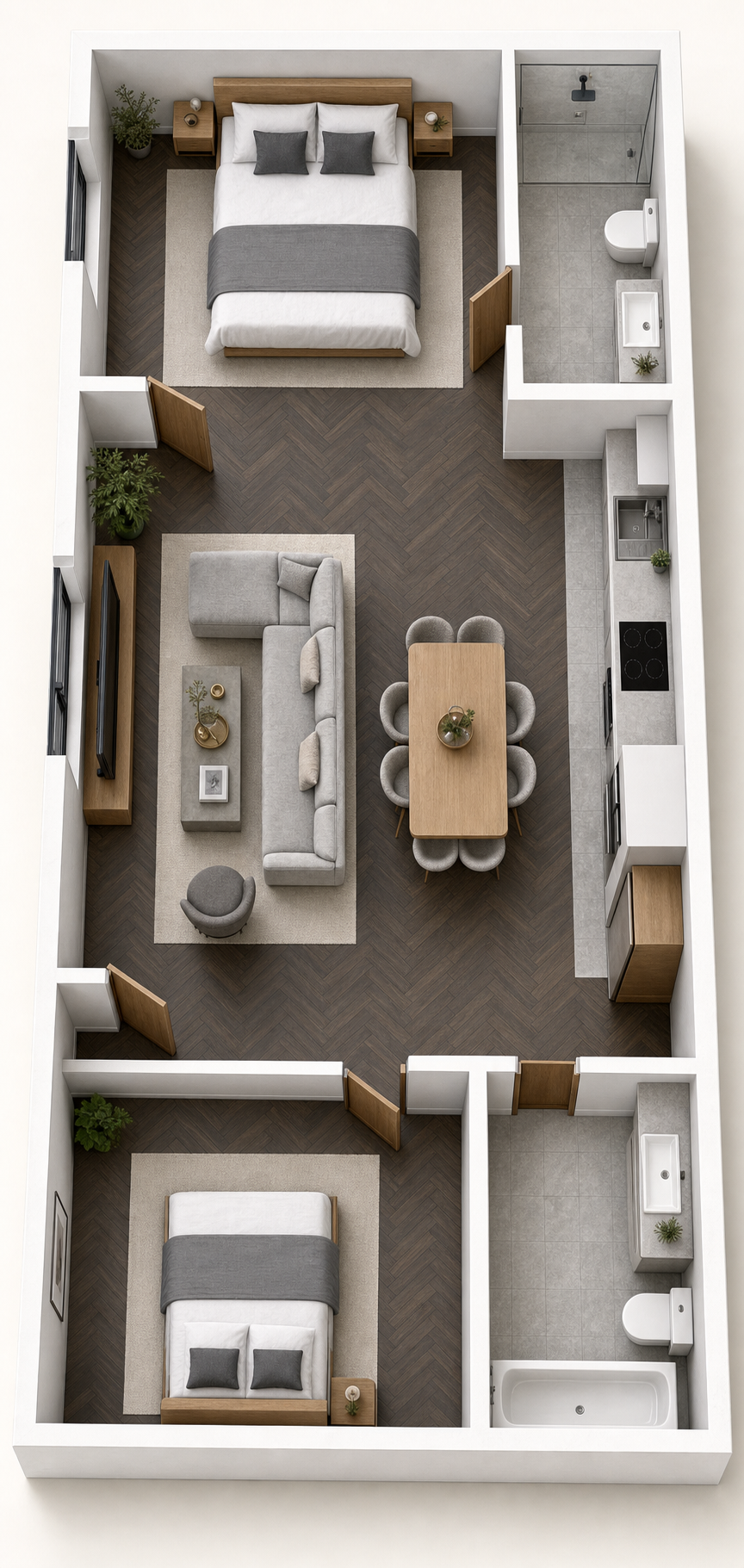 Fully Managed G1 Glasgow City Centre Apartment – 7% Rental Yield, Fully Managed G1 Glasgow City Centre Apartment - 7% Yields, Glasgow floorplan