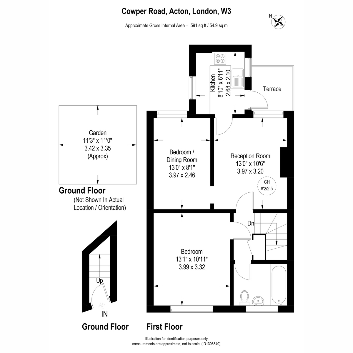 Flat A, 34, Cowper Road, London floorplan