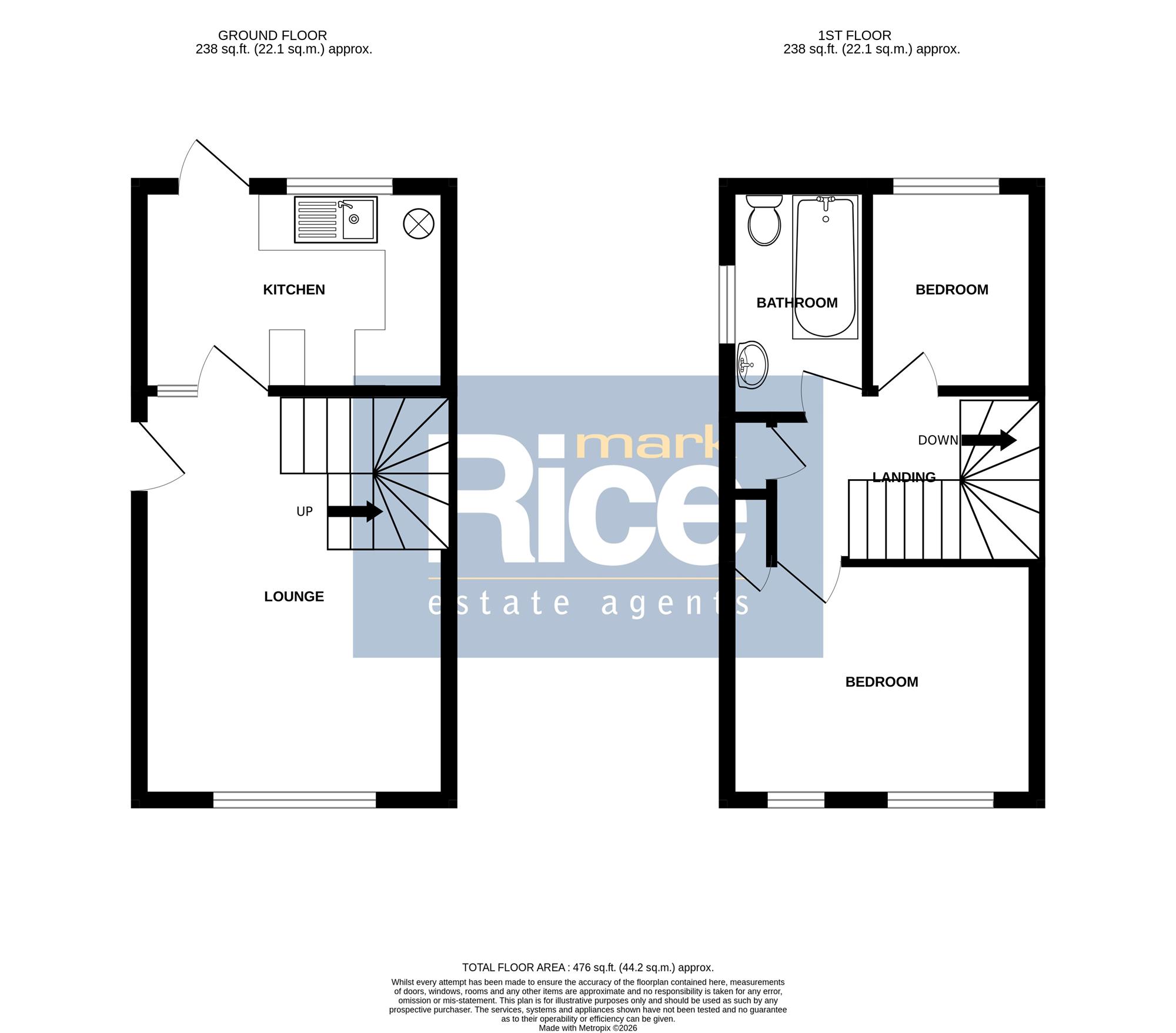 61, Sandhurst Crescent, Sleaford floorplan