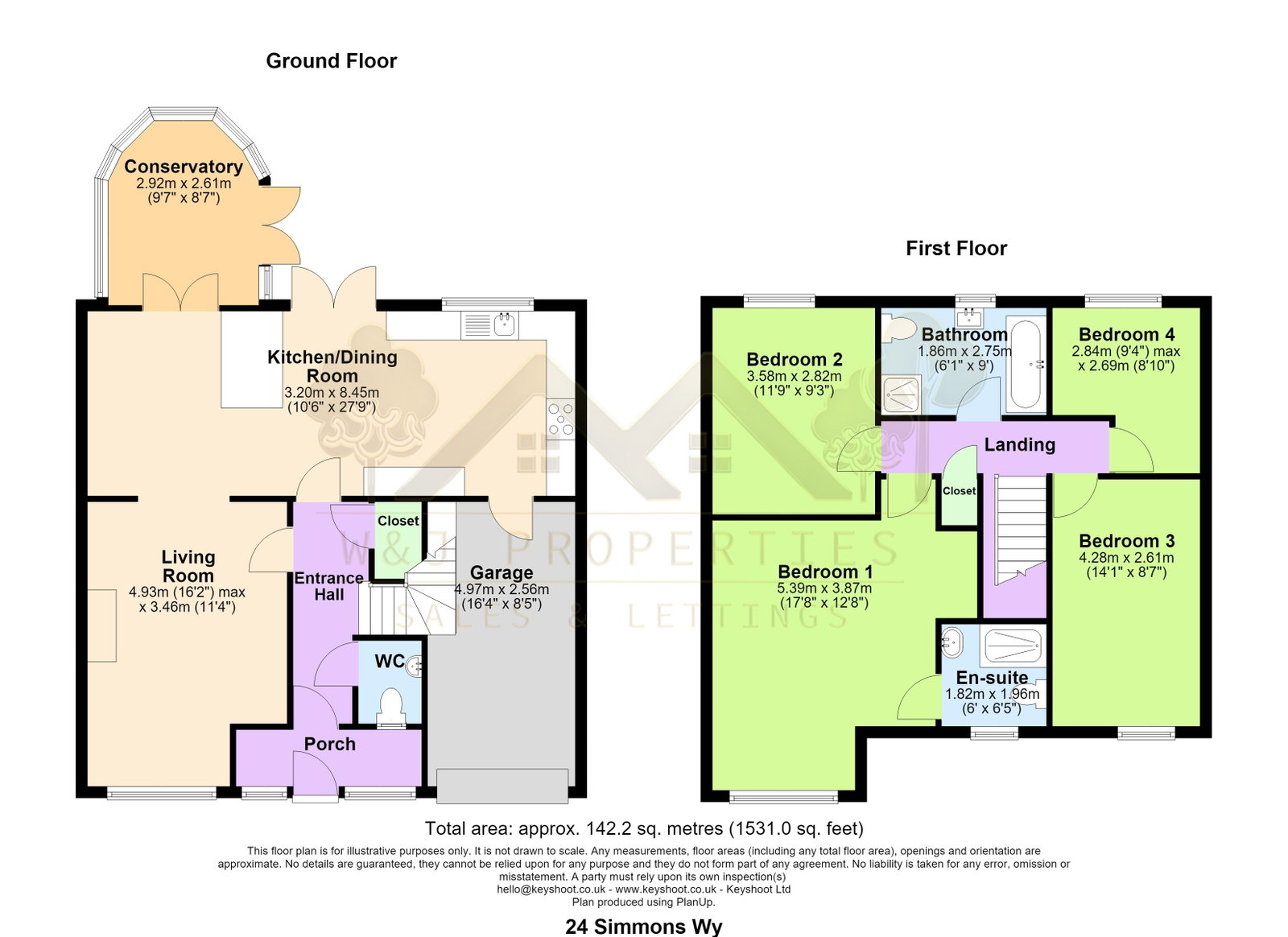 24, Simmons Way, Accrington floorplan