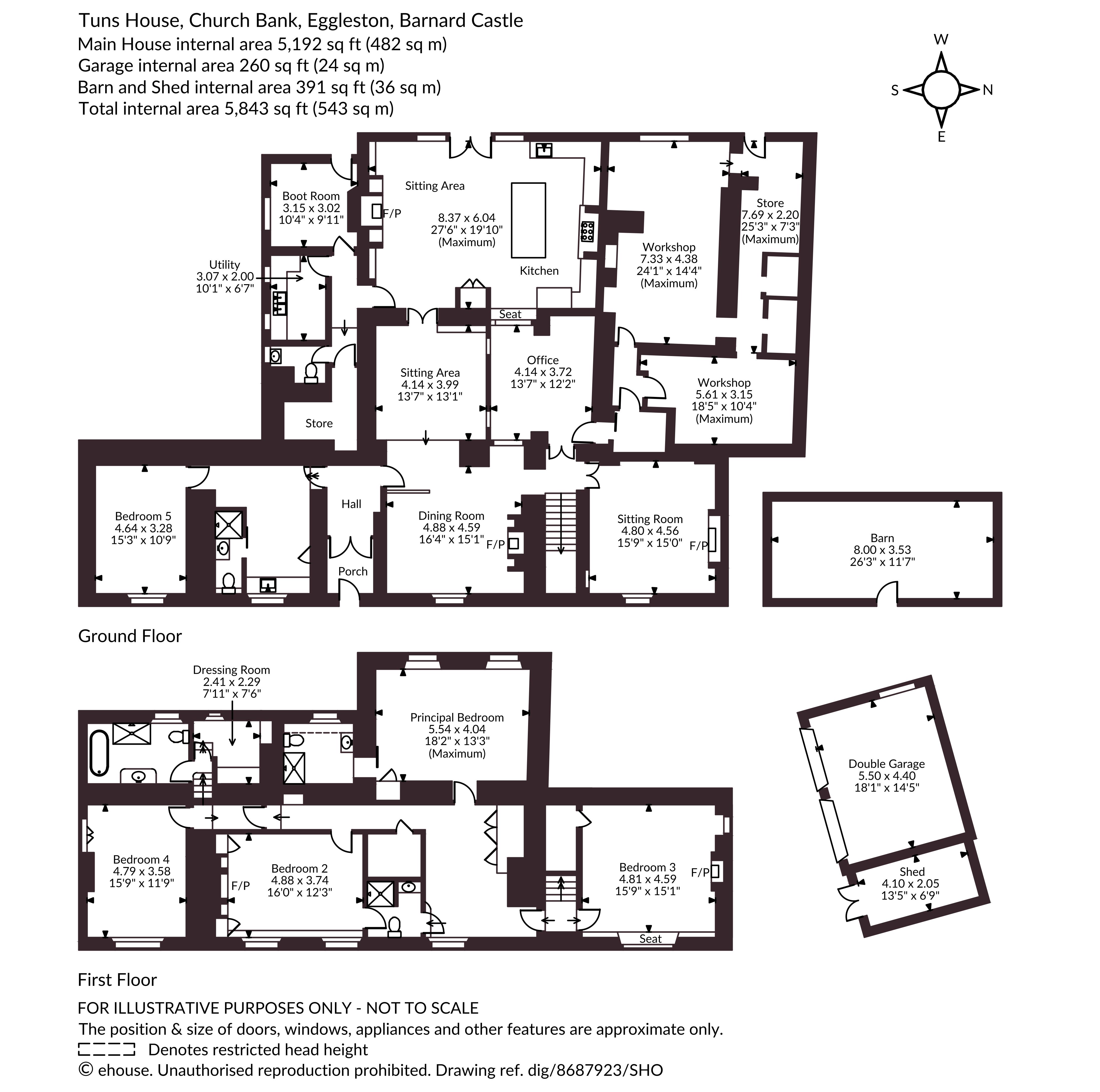 Tuns House,, Church Bank, Barnard Castle floorplan