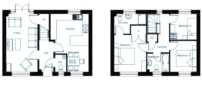54, Comin Y Coed, Porth floorplan