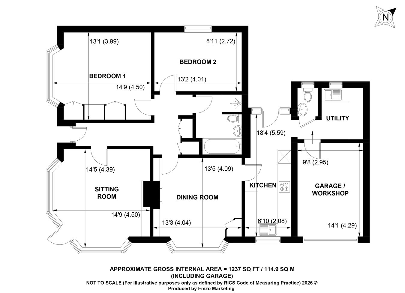 Tangletrees, Winsor Road, Southampton floorplan