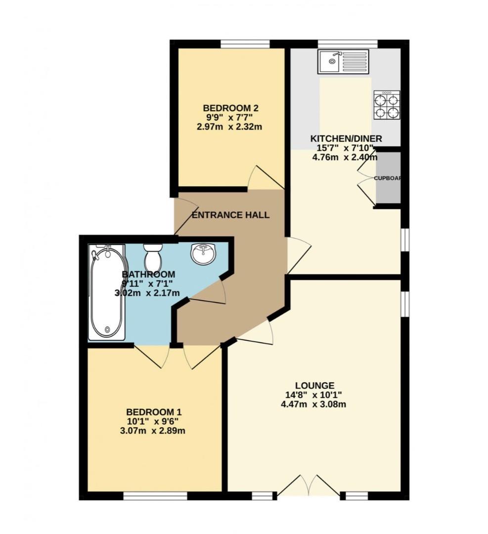 5, Hallcroft Gardens, Barnsley floorplan