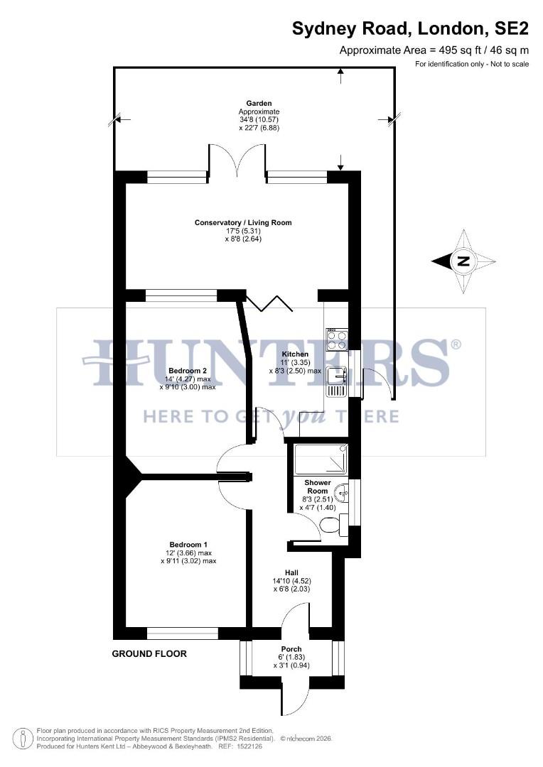 40, Sydney Road, London floorplan