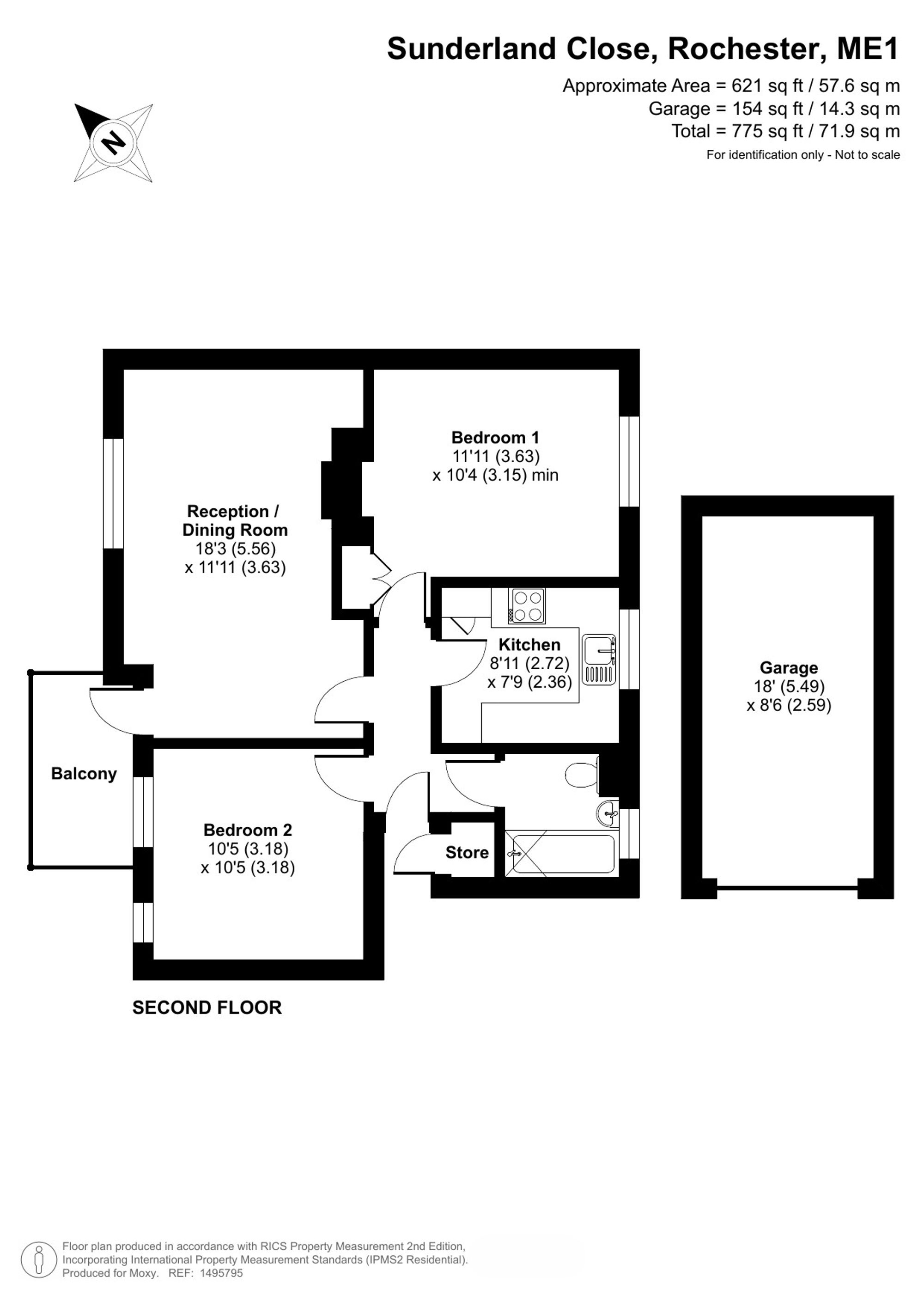 5 Sunderland Close, Rochester floorplan