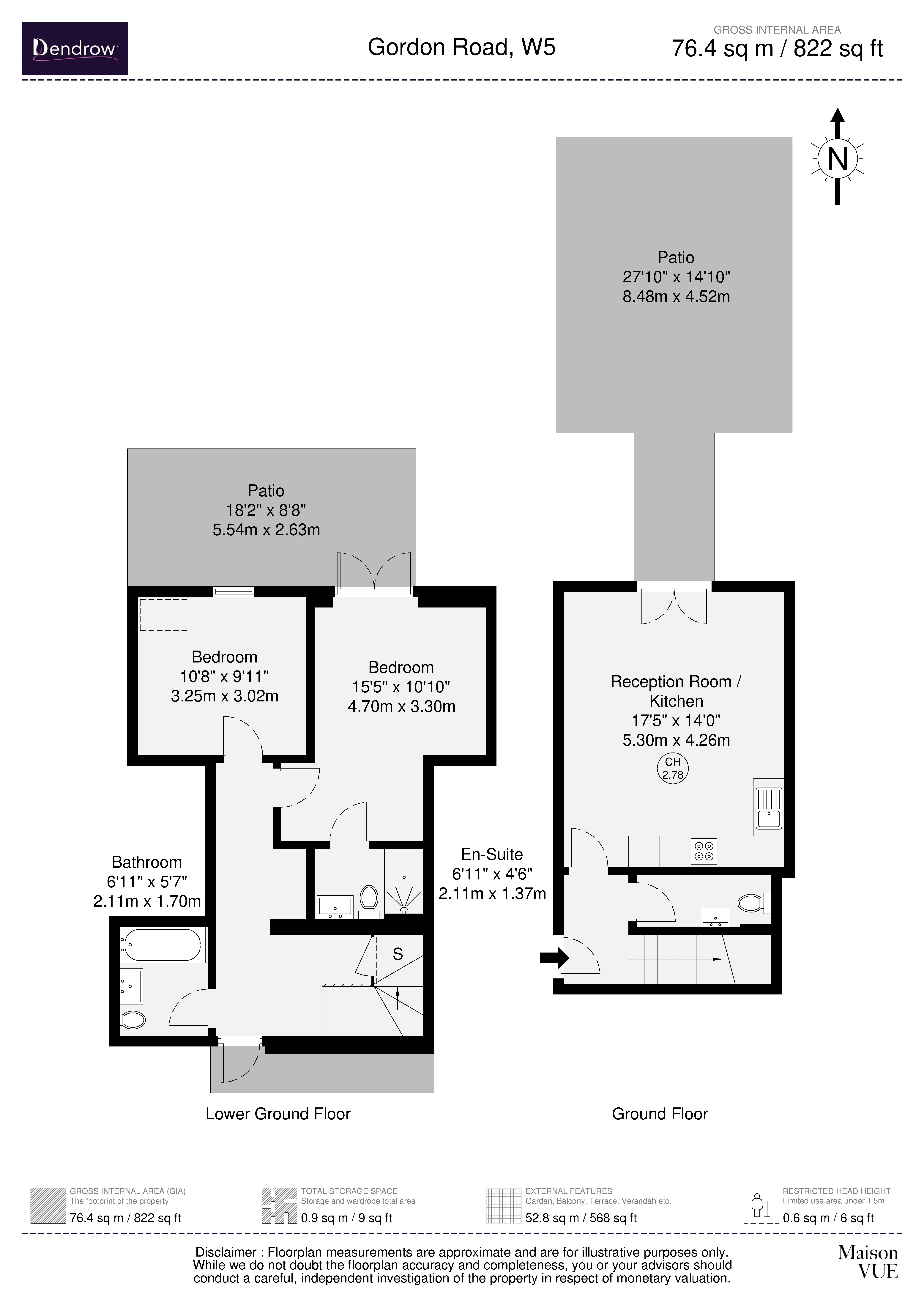 Apartment 3, 54, Gordon Road, London floorplan