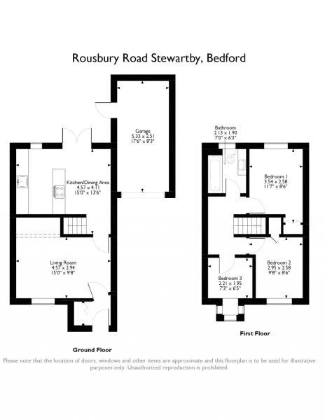 3 Bedrooms  for sale in Rousbury Road, Stewartby, Bedford MK43