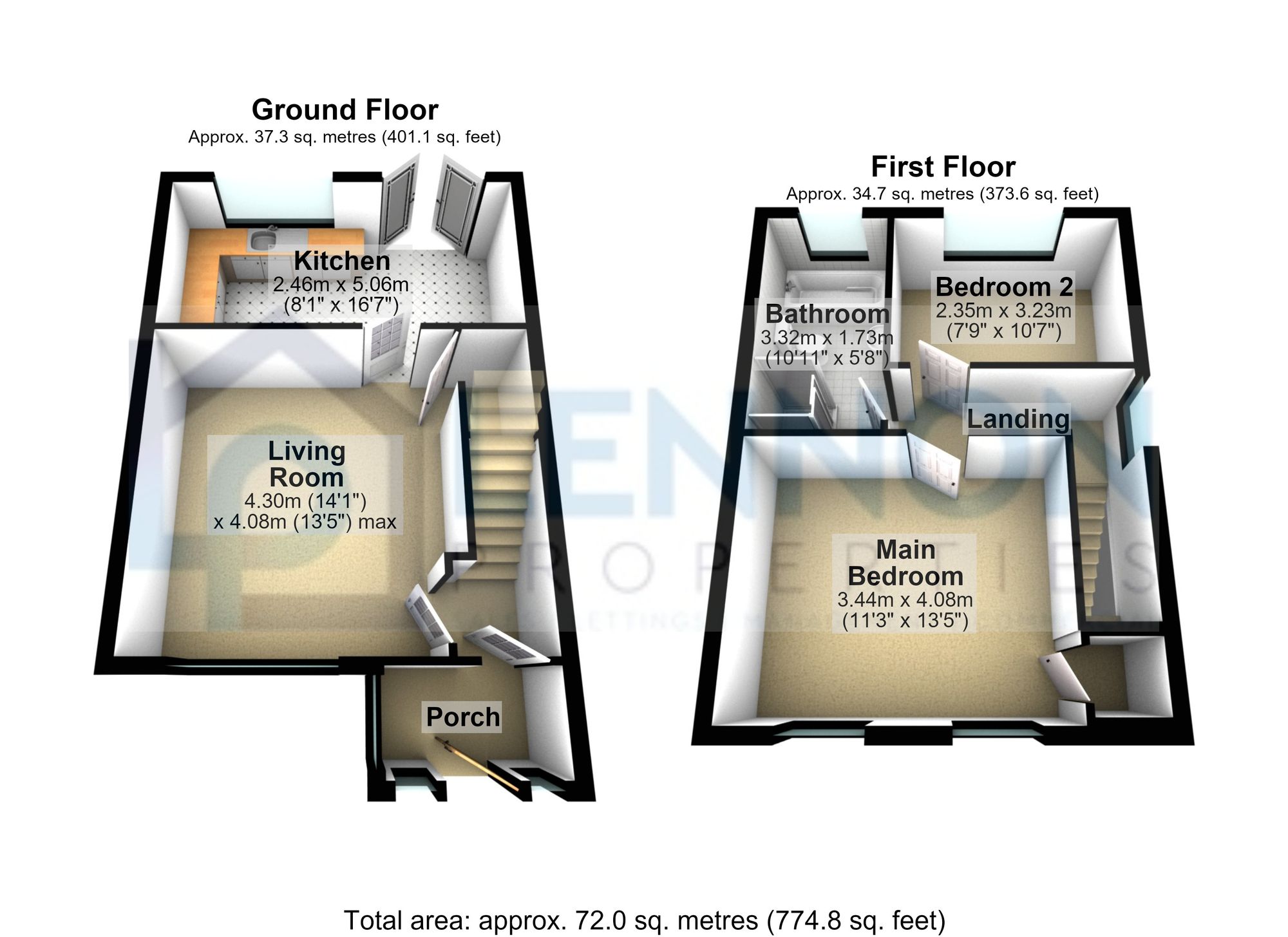 28 Scott Avenue, Cramlington floorplan