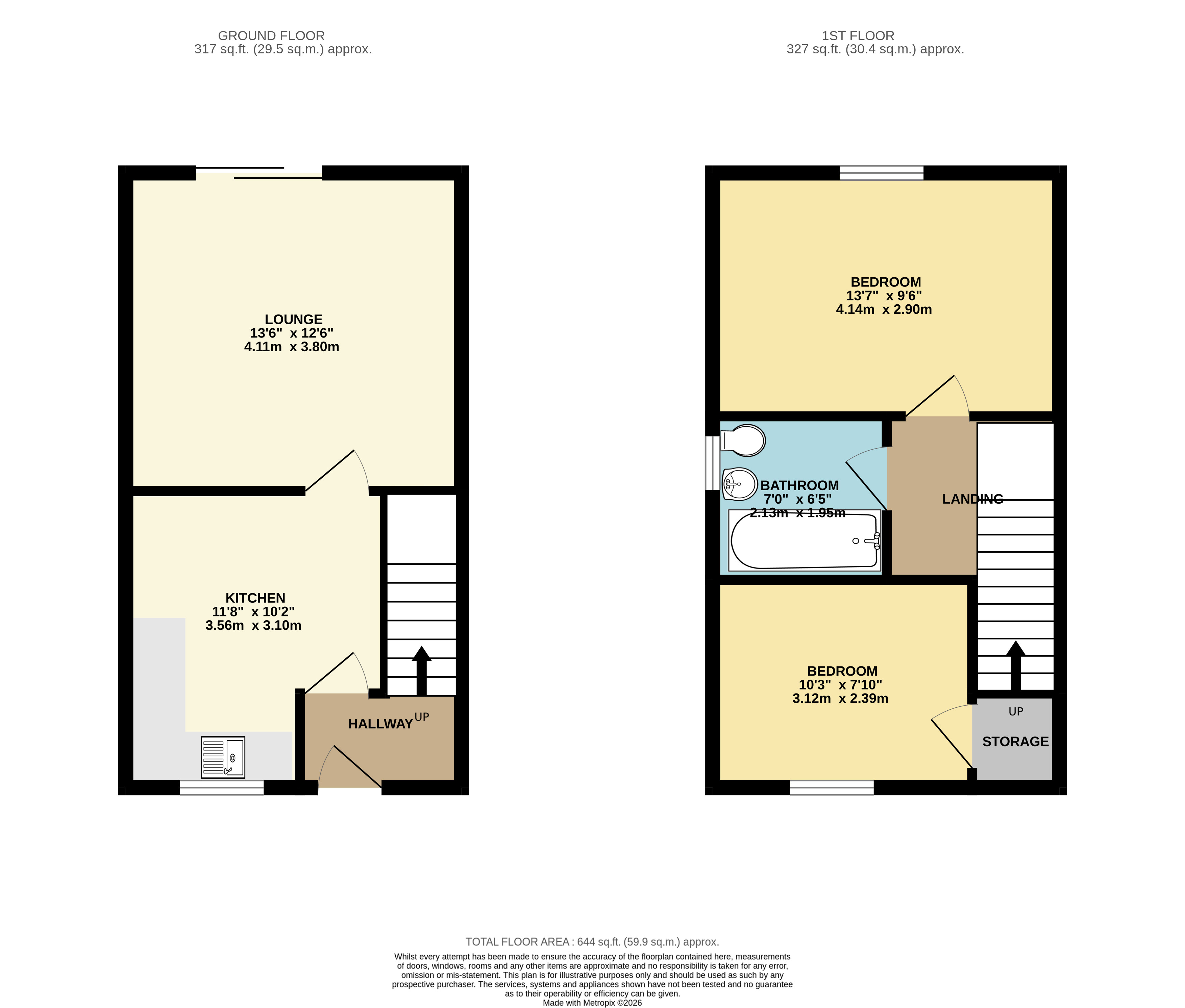 14, Main Street, Dorrington floorplan