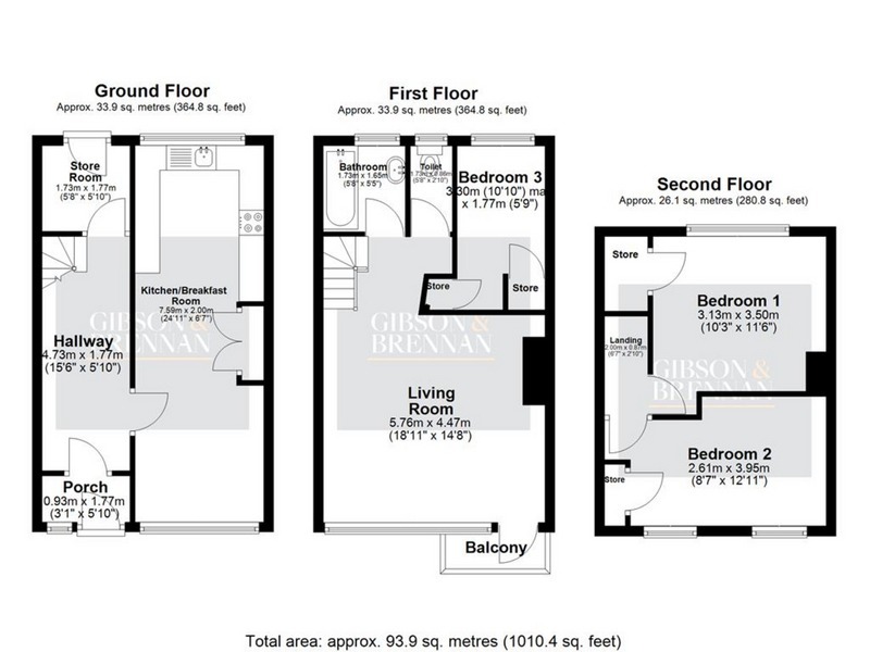 266, Long Riding, Basildon floorplan