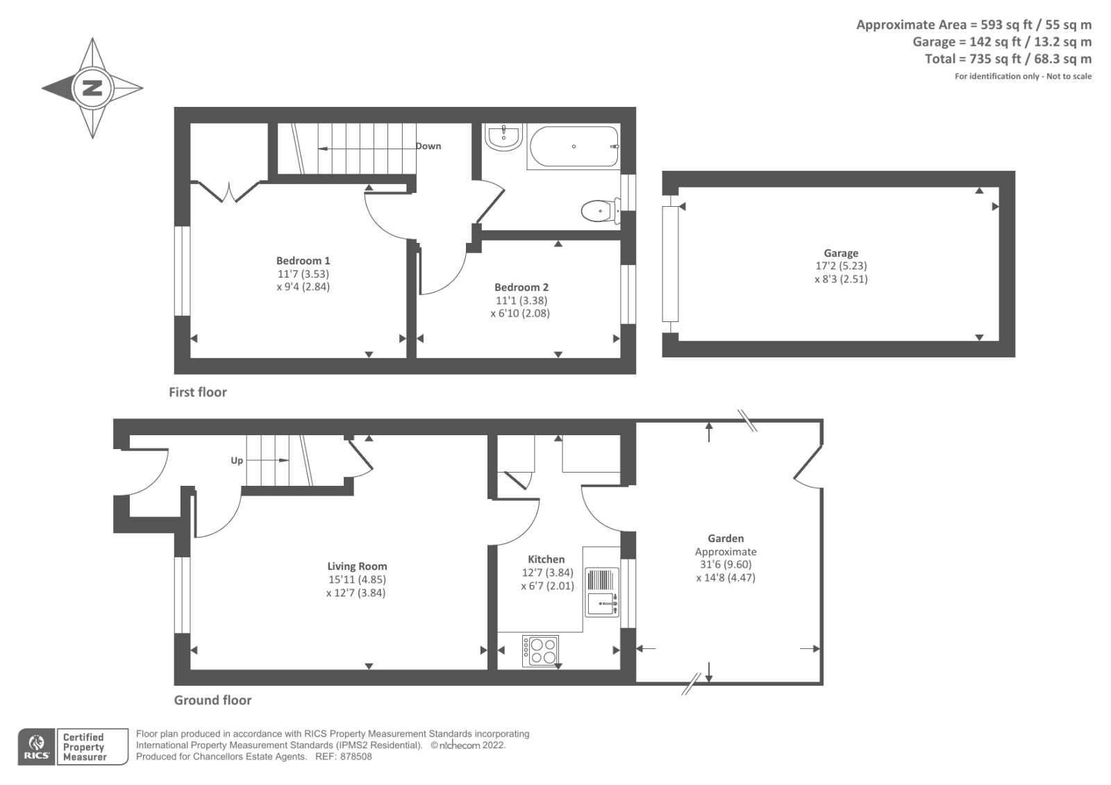 Ripley Avenue, Minster Lovell OX29, 2 bedroom terraced house for sale