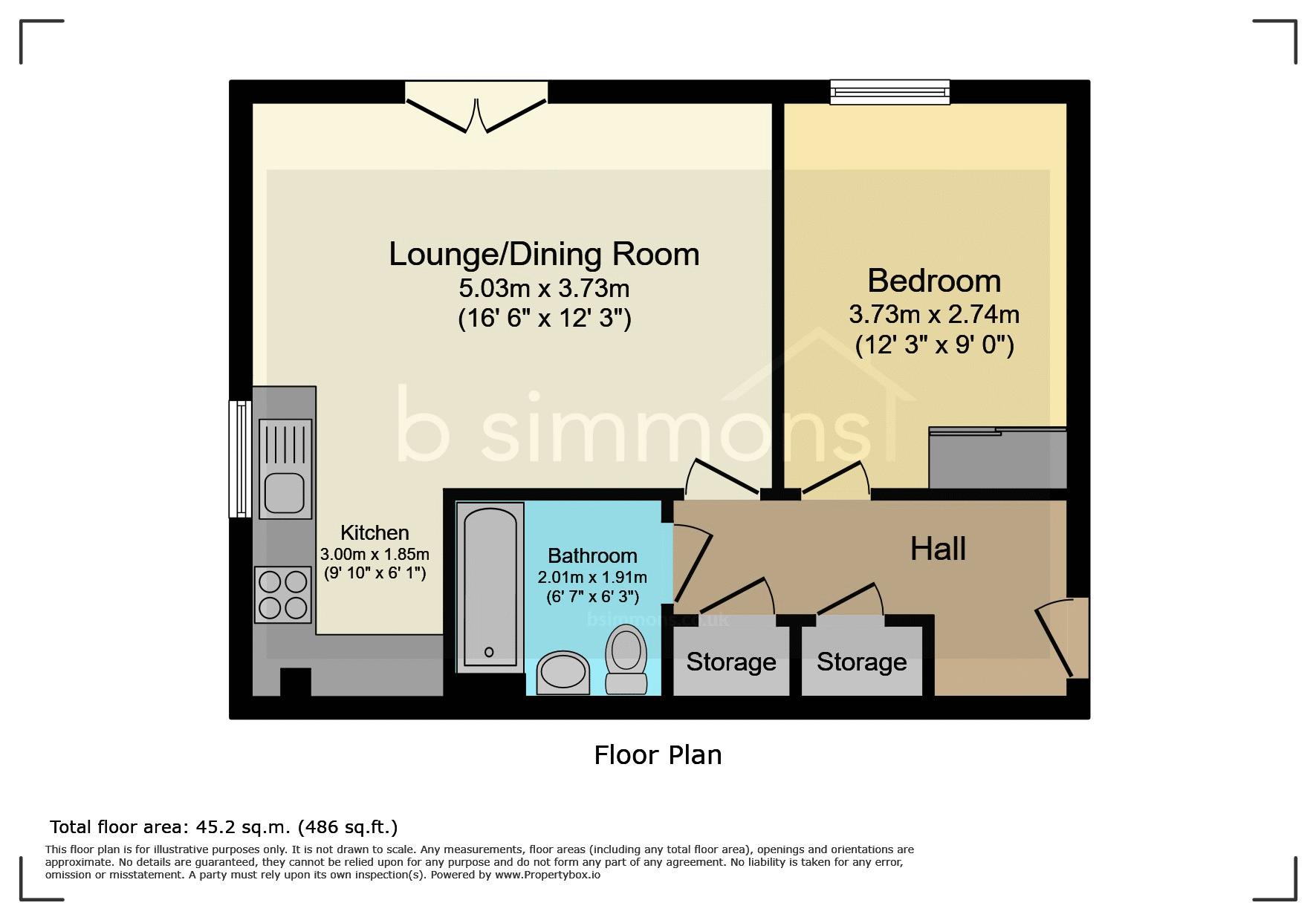 Flat 12, 1, Kenyon Way, Slough floorplan