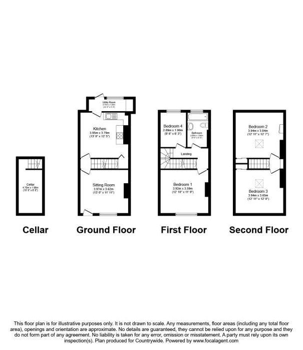 4 Bedrooms Terraced house to rent in Rutland Road, Chesterfield S40