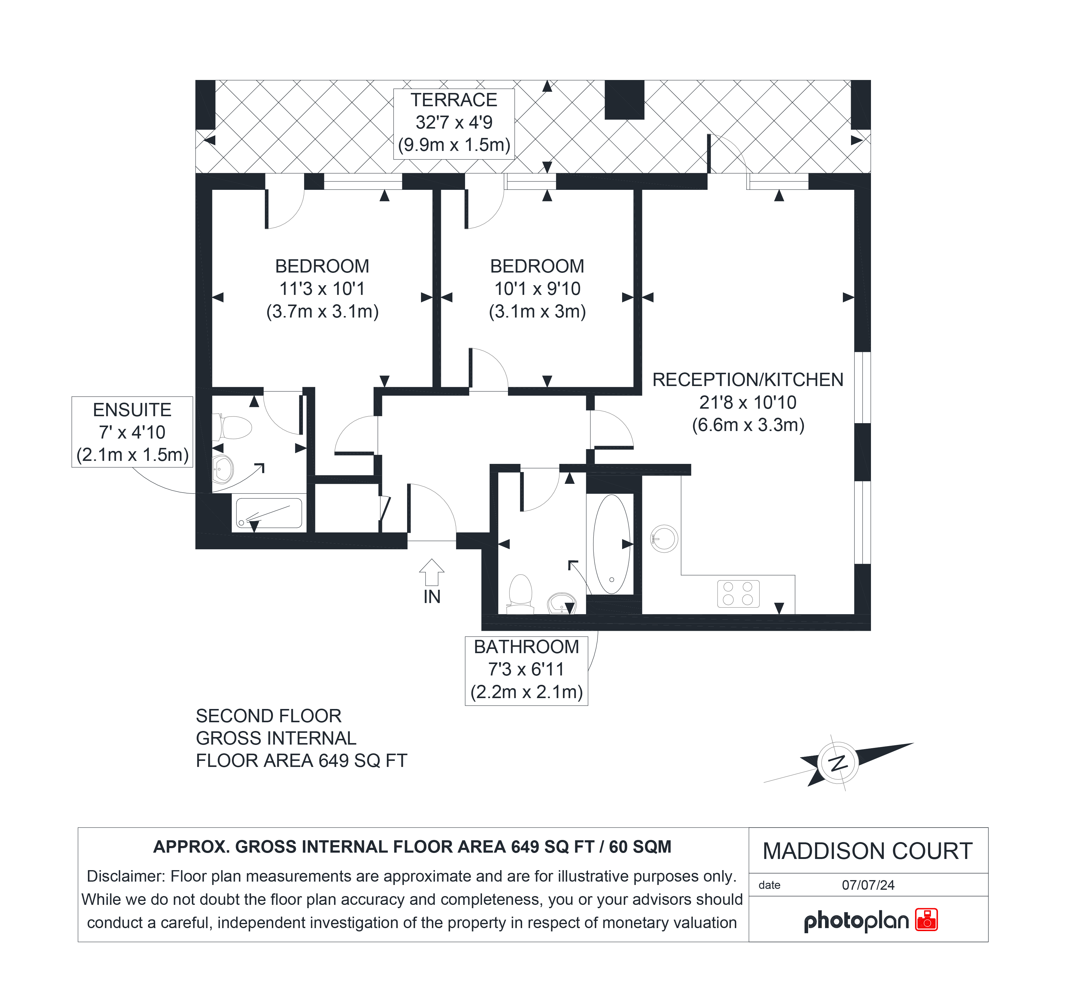 4, Maddison Court, 7 Hastings Road, London floorplan