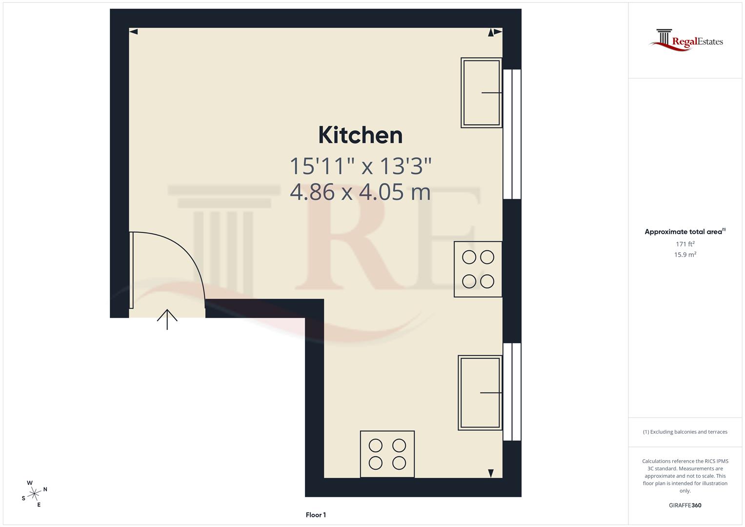 Room 3, 23, Beaumont Avenue, Wembley floorplan
