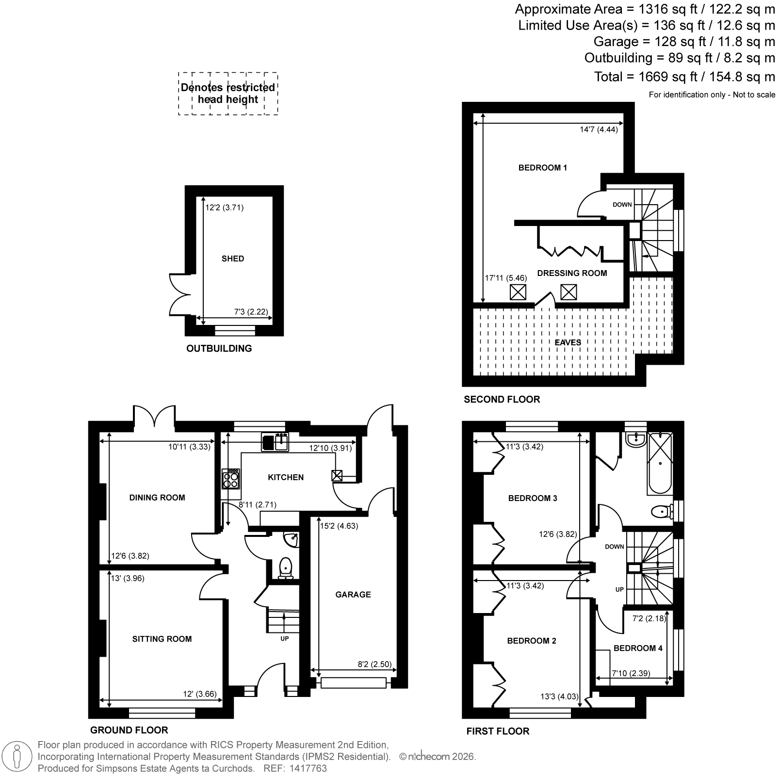 The Homestall,, Weston Green Road, Thames Ditton floorplan