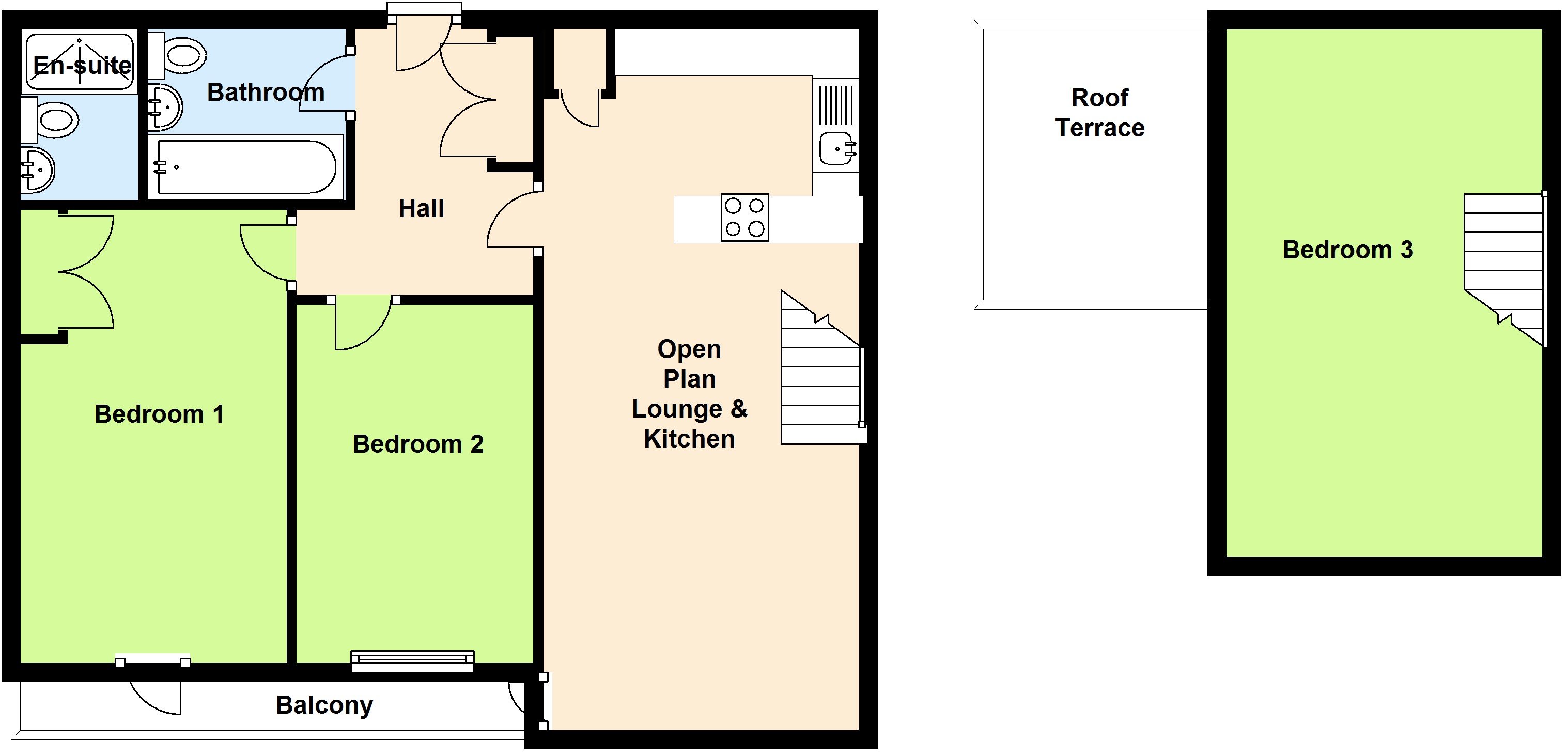 3 Bedrooms Flat to rent in Innova Court, Leslie Park Road, Croydon, Surrey CR0