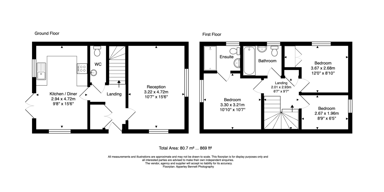 46, Broomfield Crescent, Leicester floorplan