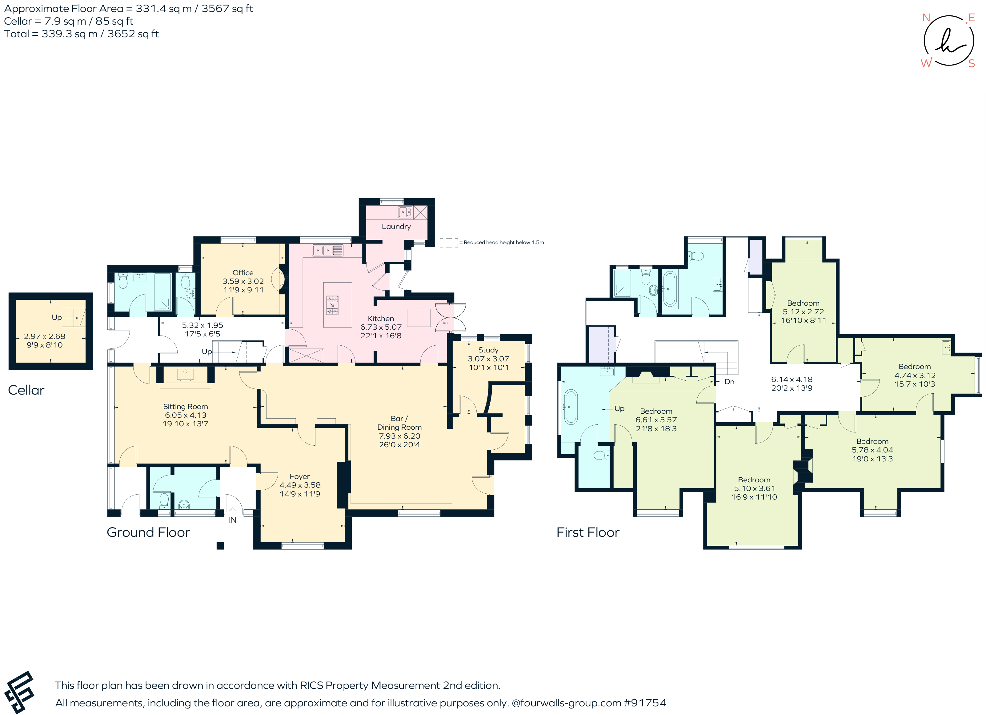 The Fox, Bix, Henley-On-Thames floorplan