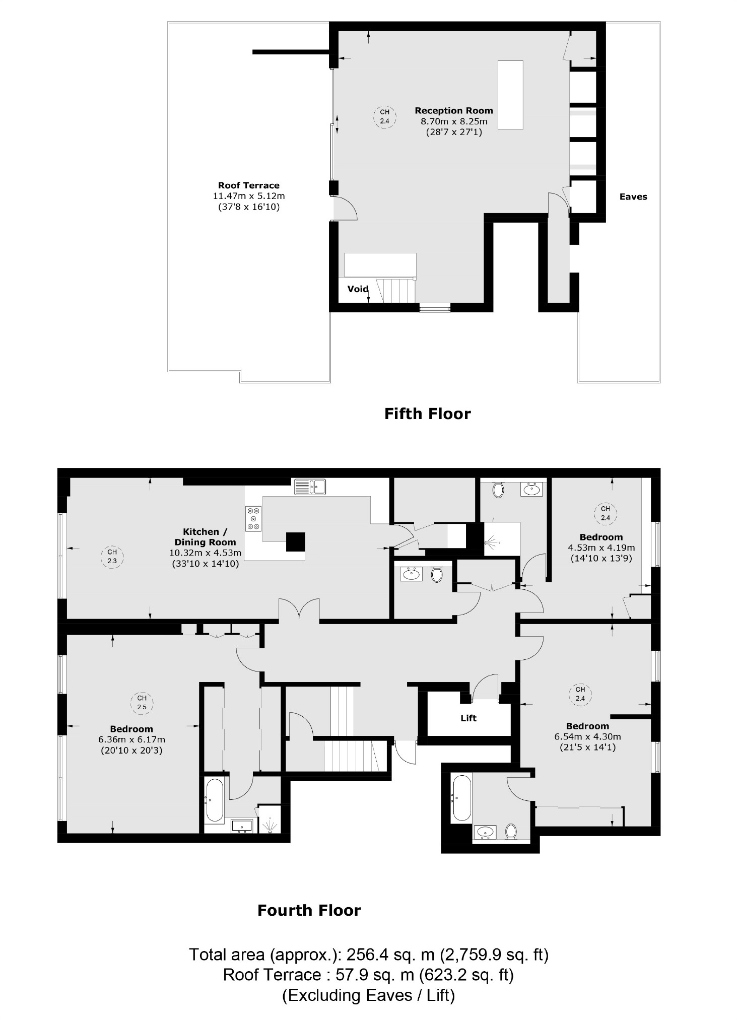 Flat 6, 46, Green Street, London floorplan