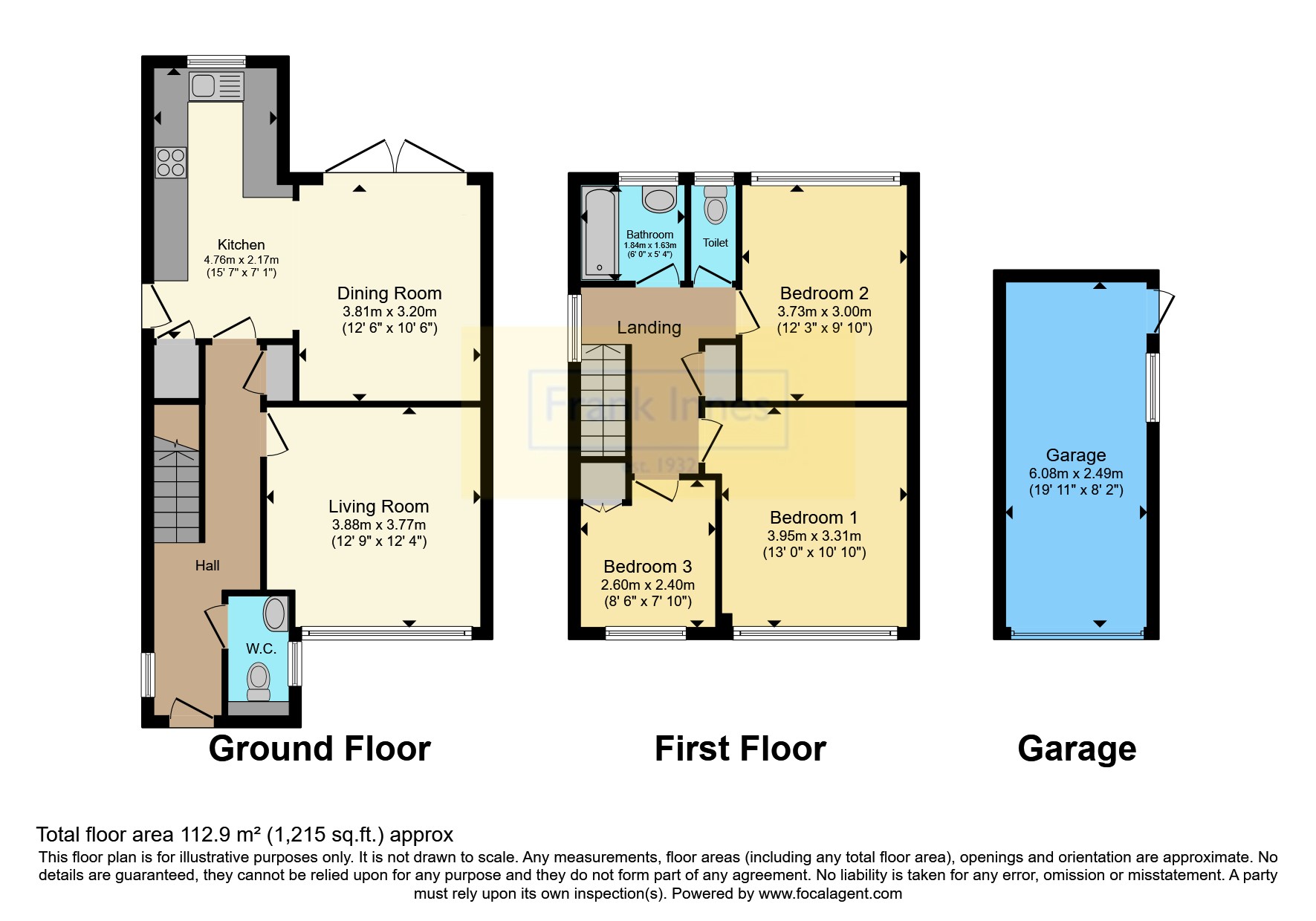 12, Banes Road, Nottingham floorplan