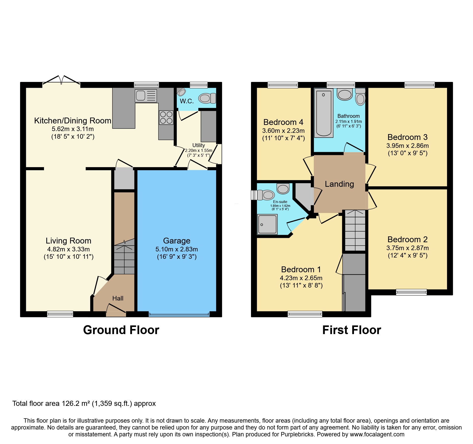 18, Cwrt Edwin, Flint floorplan