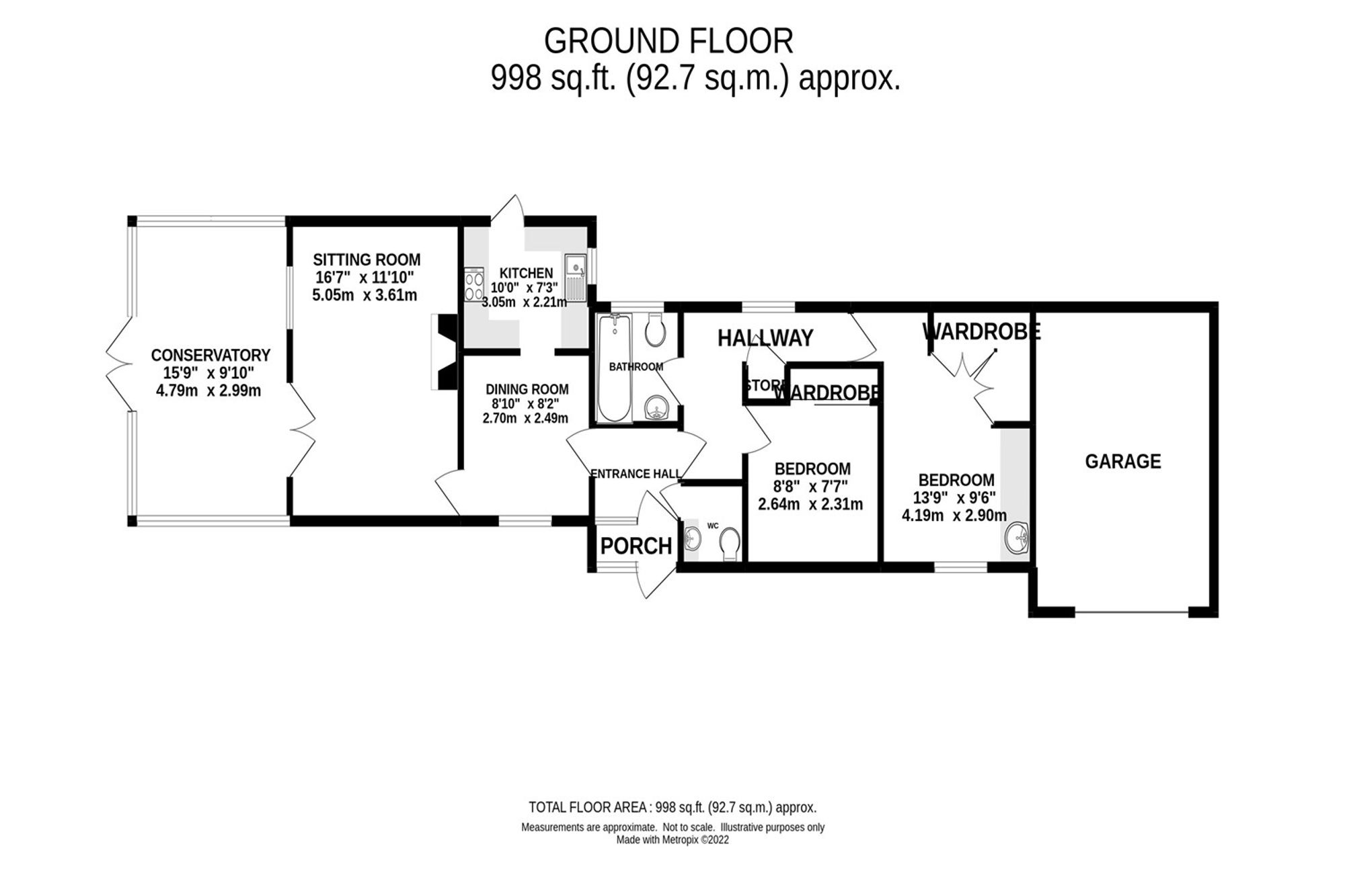 136 Macclesfield Road, High Peak floorplan