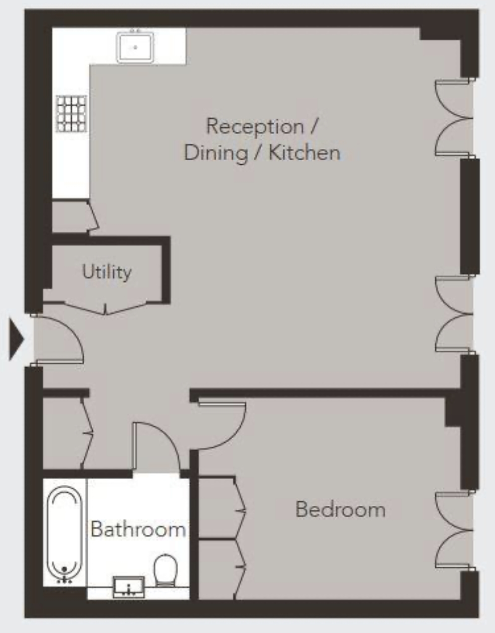 PLOT 46 Keybridge, 7 Exchange Gardens, London floorplan