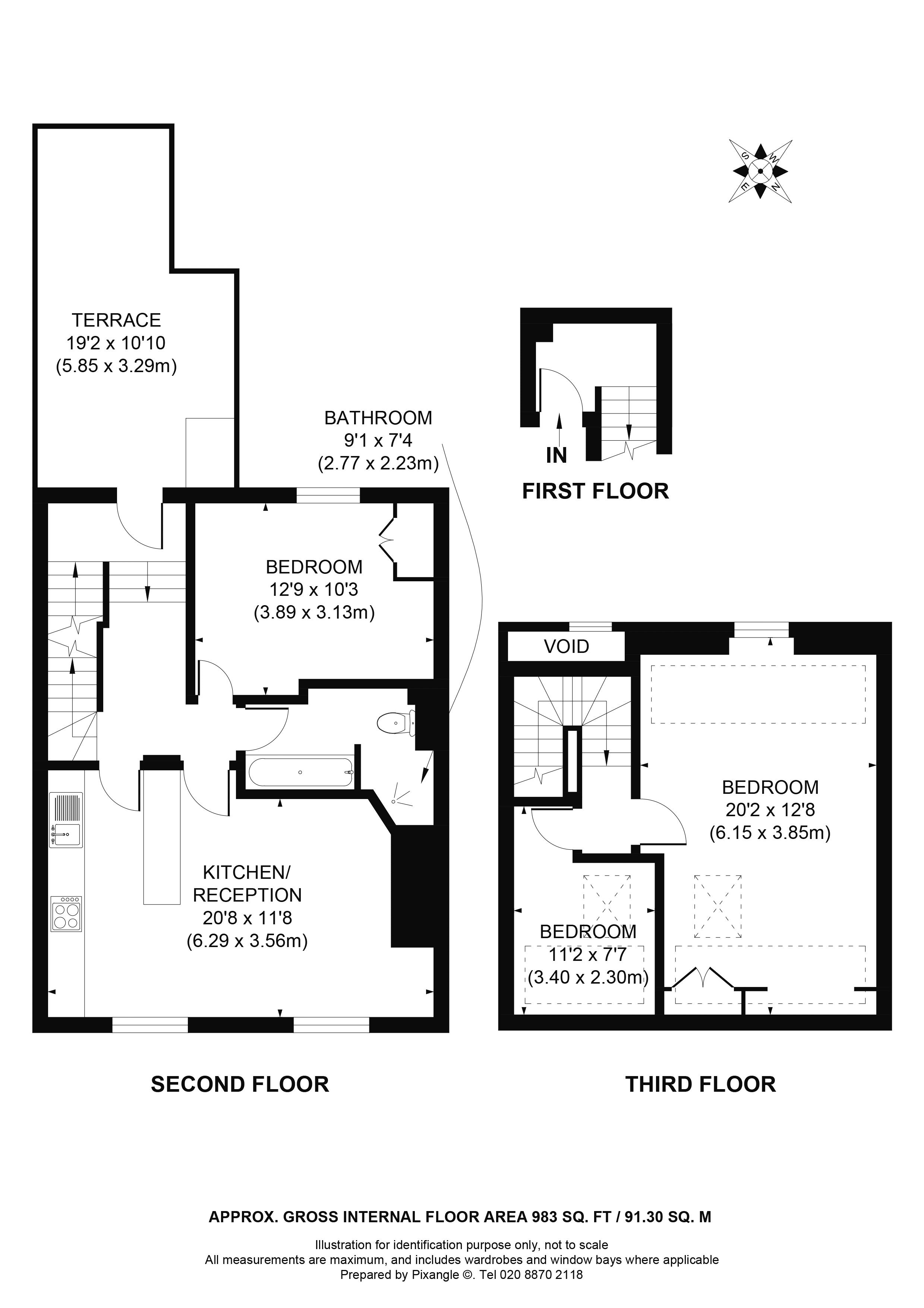 2 Bedrooms Flat to rent in Gauden Road, London SW4