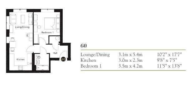 1 Bedrooms Flat for sale in Franklin Court, Shenley Road, Borehamwood, Hertfordshire WD6