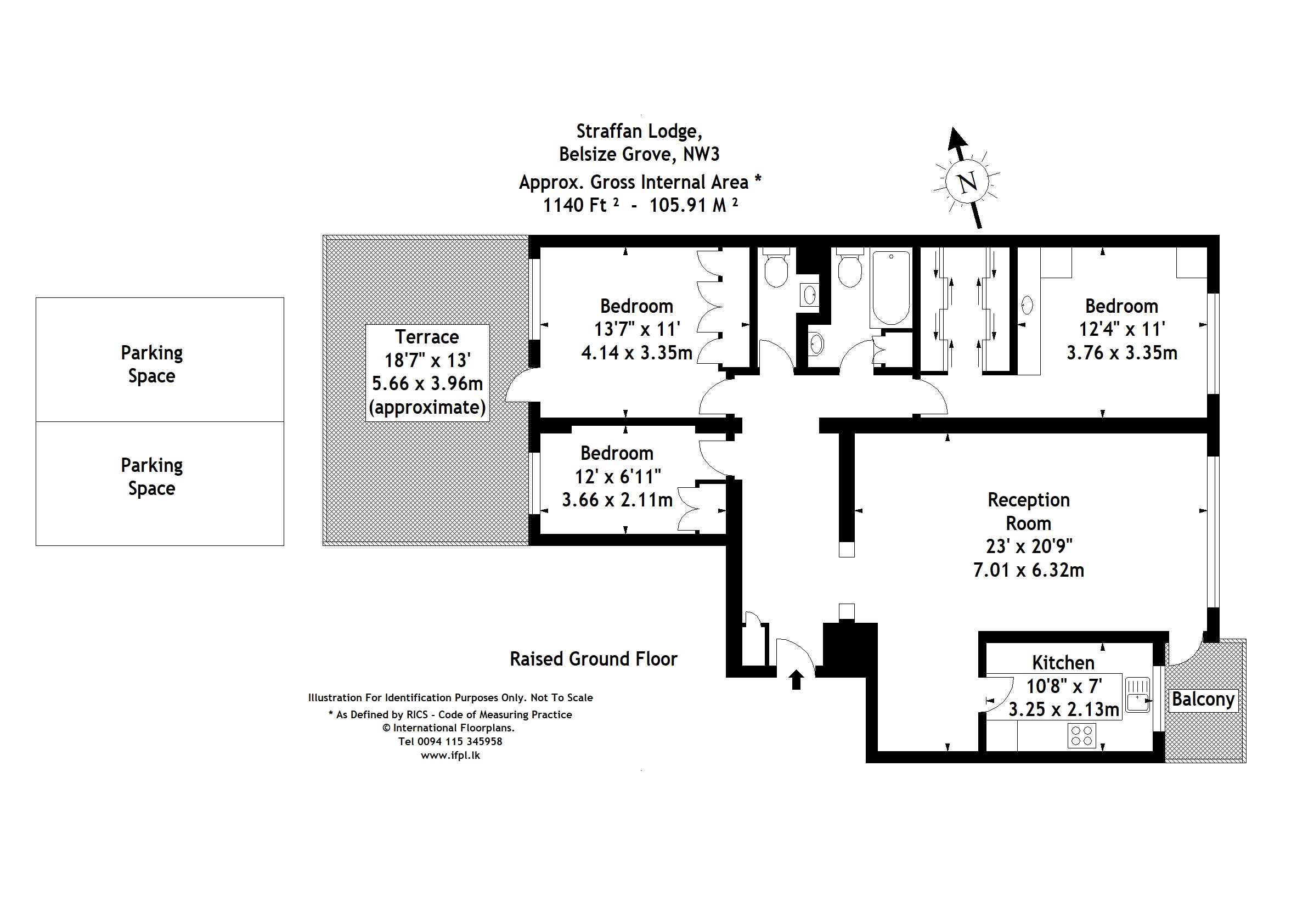 5, Straffan Lodge, London floorplan
