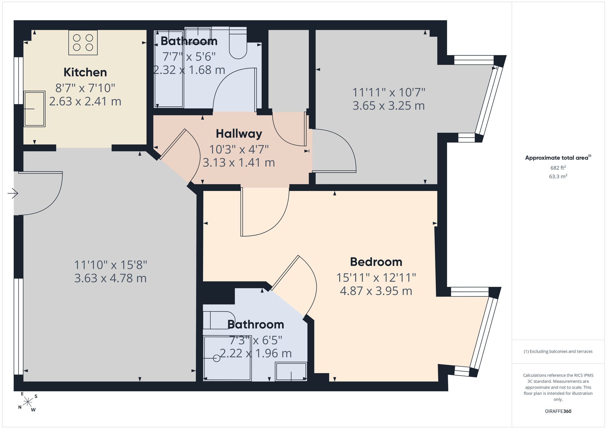Apt 43, Honeybourne Gate, Cheltenham floorplan