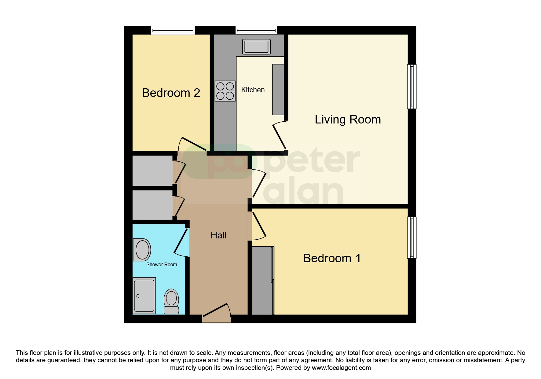 Flat 19, Kingsmead Court, The Oldway Centre, Monmouth floorplan