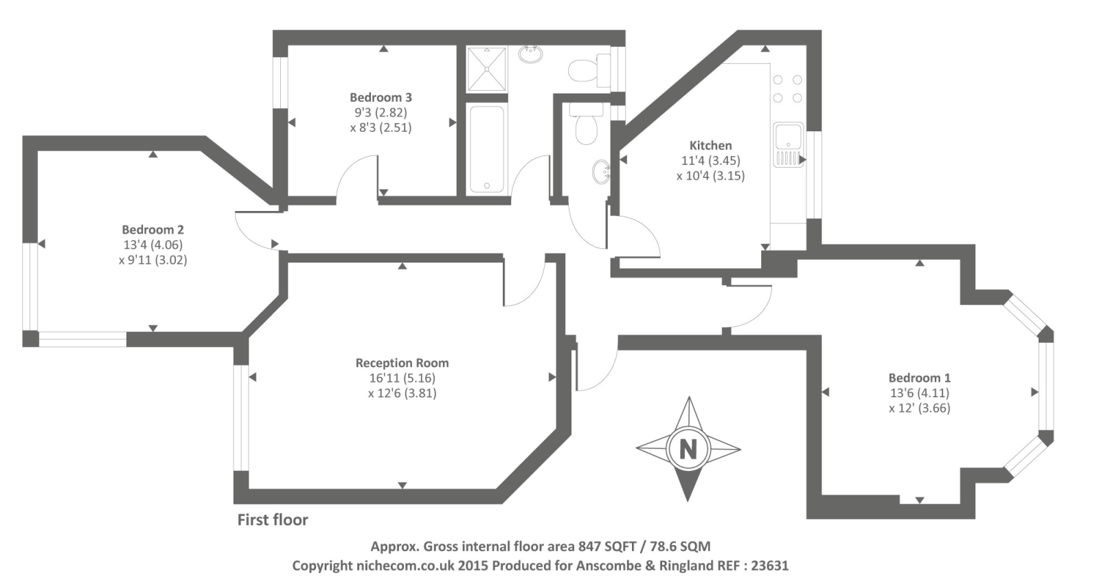 3 Bedrooms Flat for sale in Finchley Road, Golders Green NW11