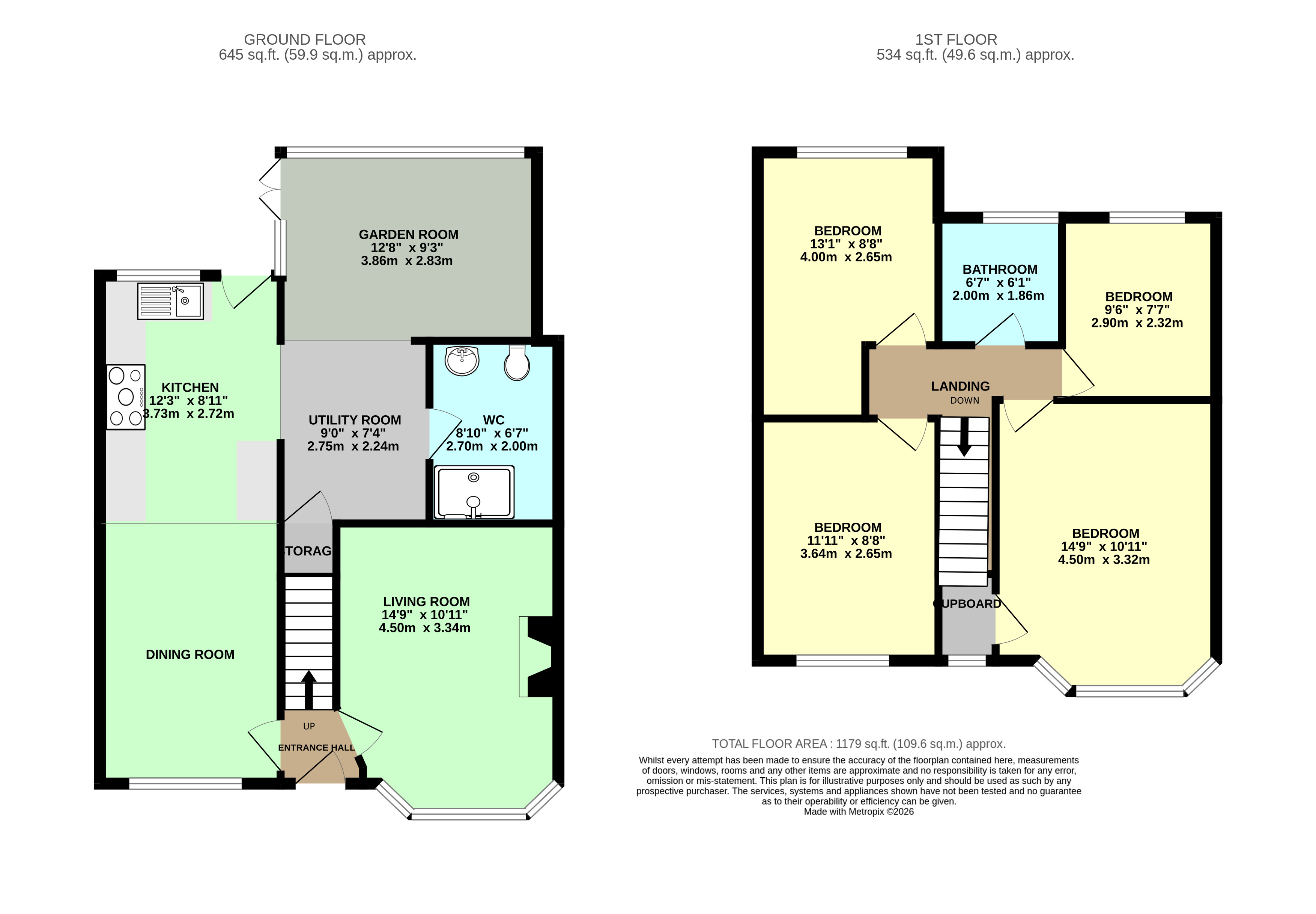 14, Meadowfields Drive, York floorplan