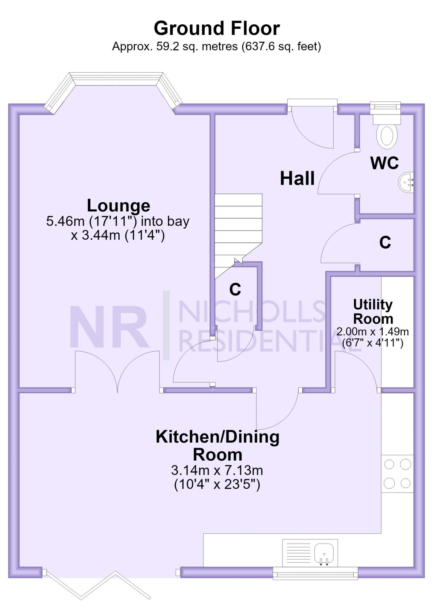 5, Denys Place, Chessington floorplan