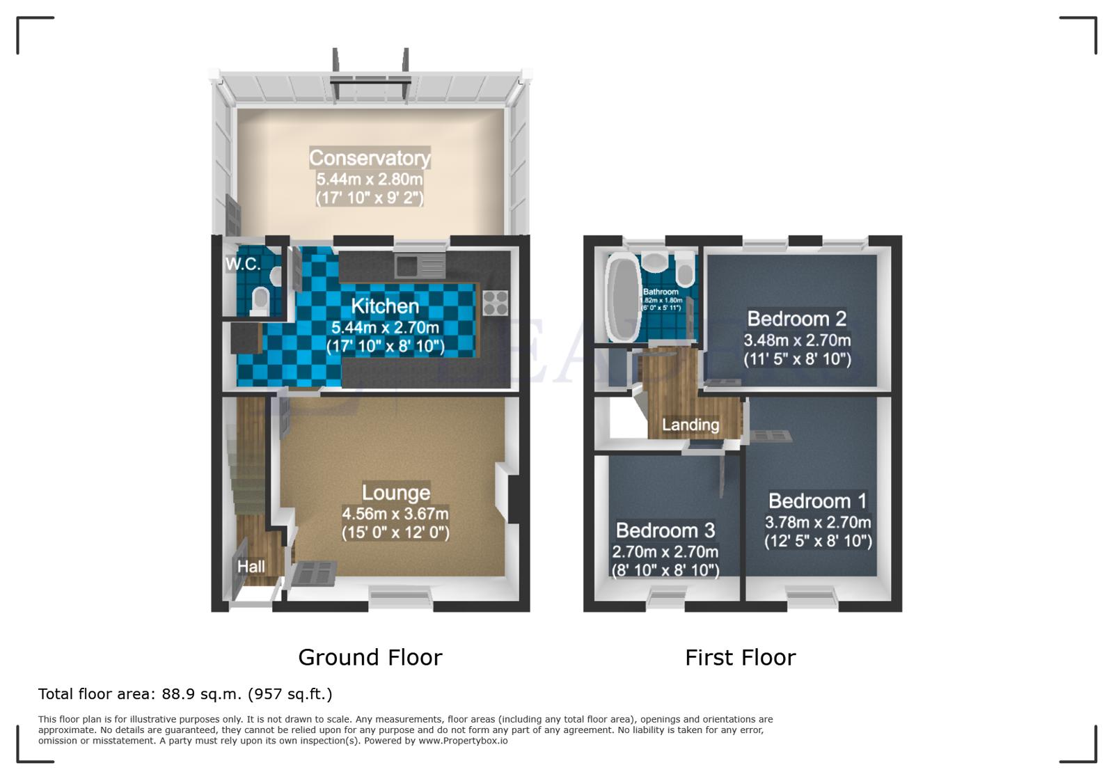 37, Harvey Street, Essex floorplan