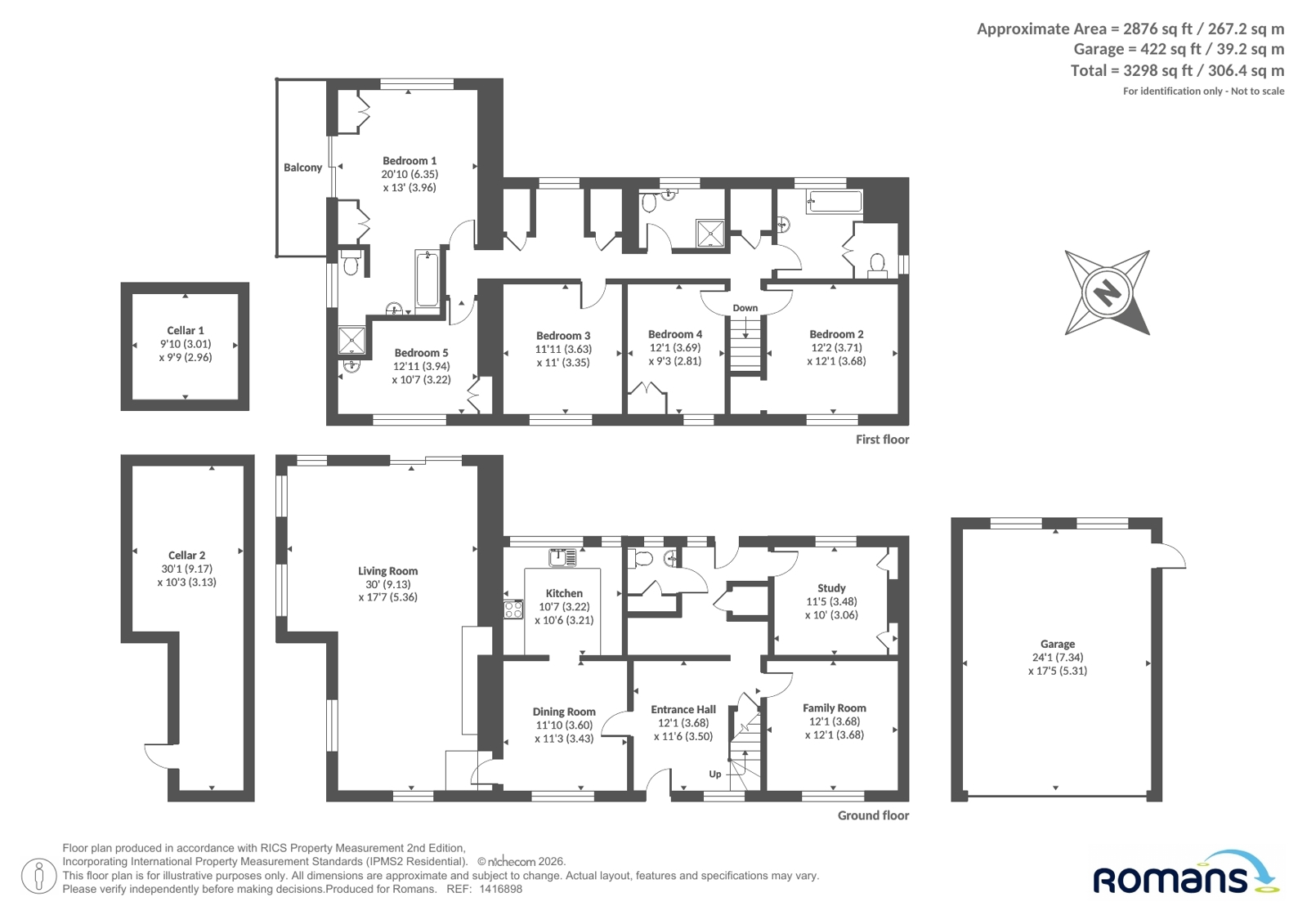 Poor Ridge Cottage,, The Ridges, Wokingham floorplan