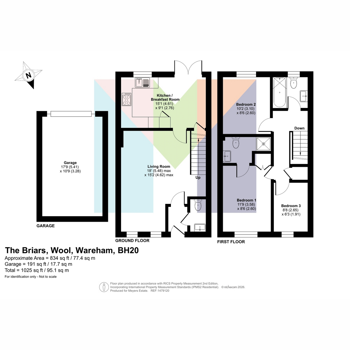 40 The Briars, Wool, Wareham floorplan